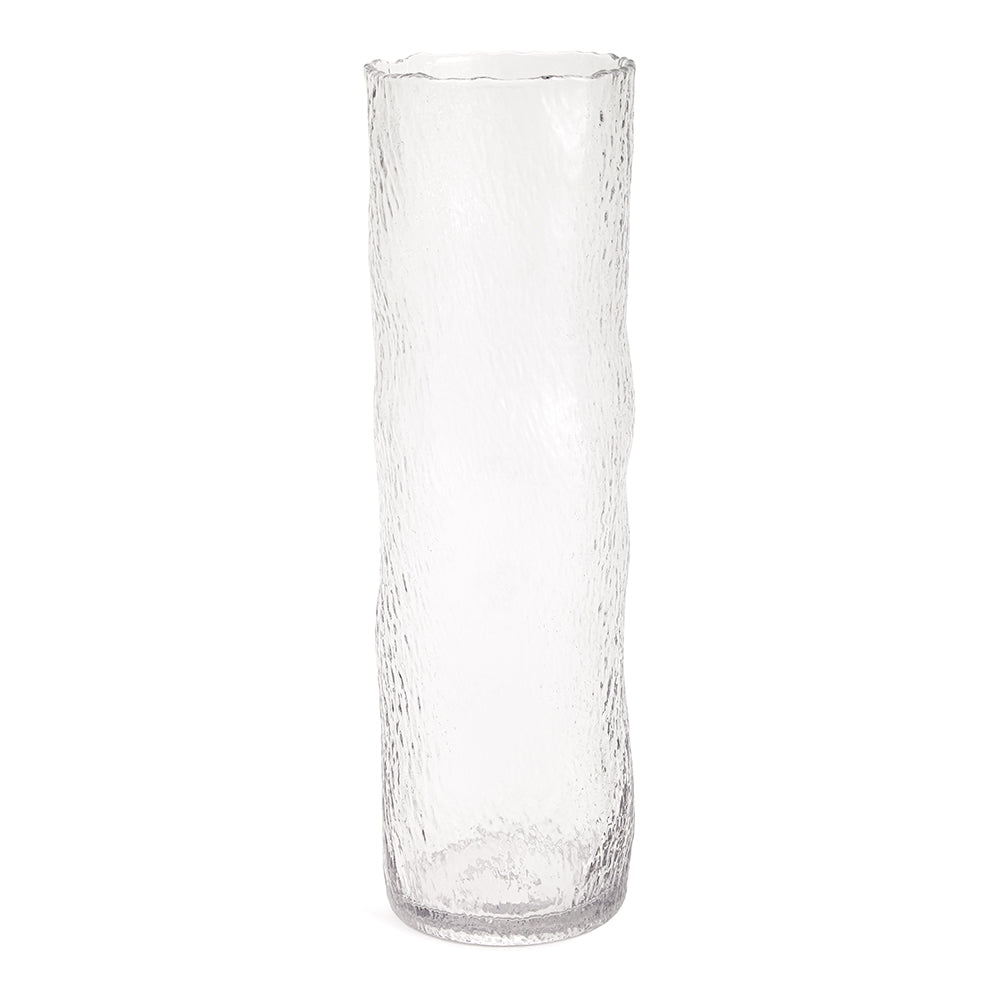 Vaso em Vidro Cilíndrico Martelado Mart