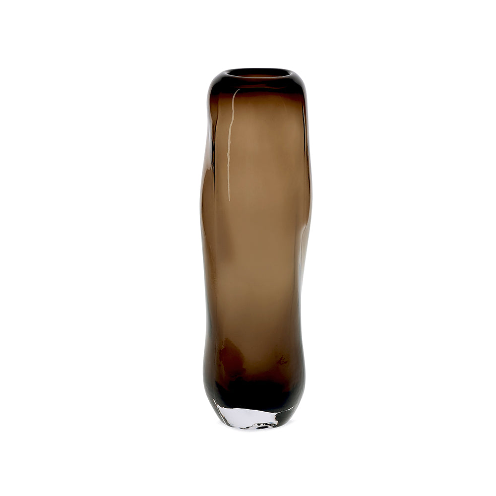 Vaso em Vidro Cilíndrico Preto Mart