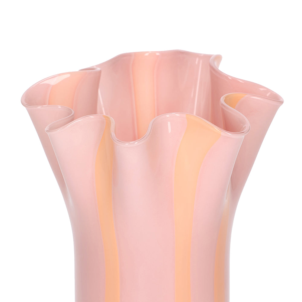 Vaso em Vidro Orgânico Rosa Mart