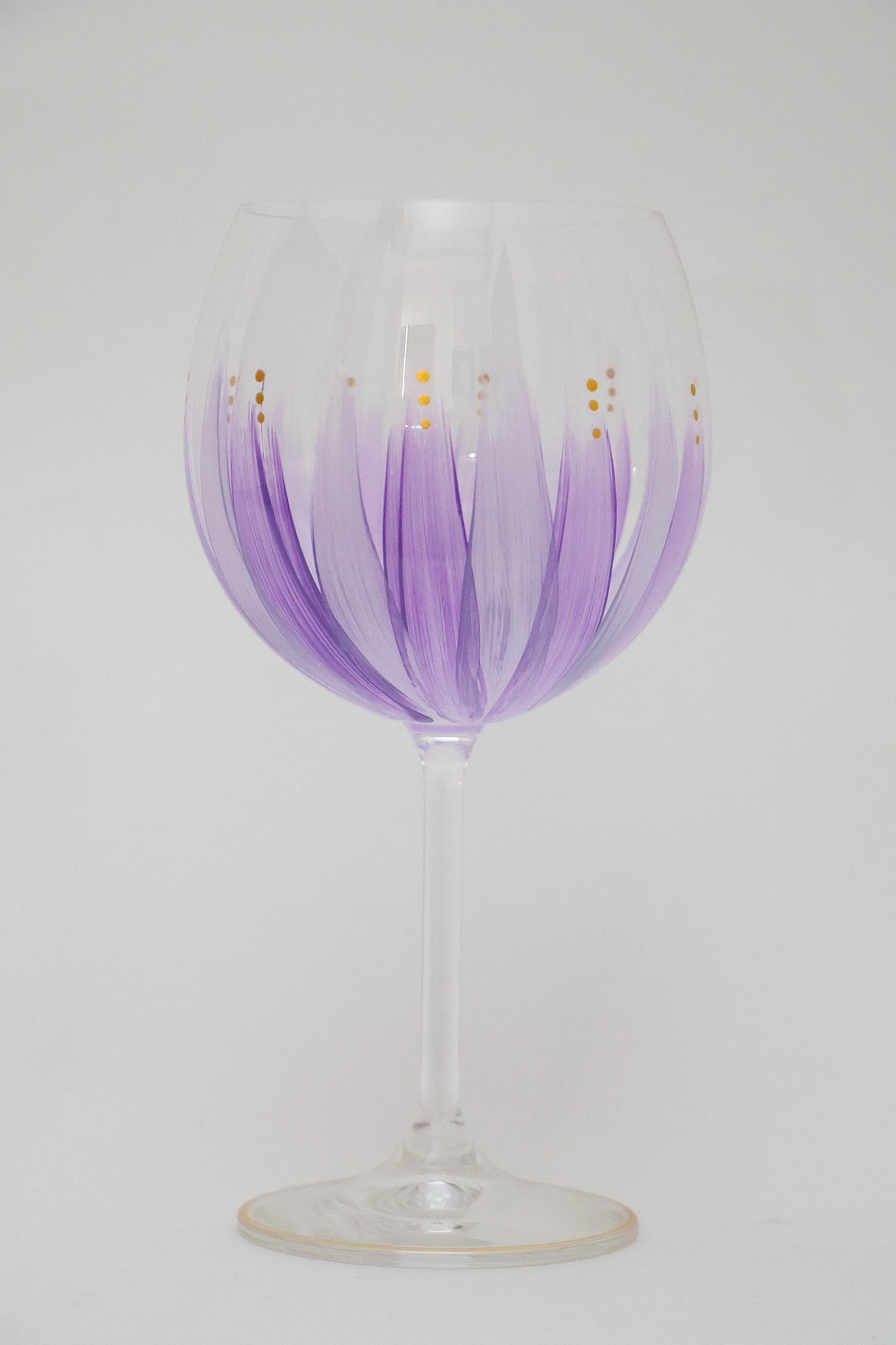 Taça de Cristal de Titânio 570ml Pintada à Mão