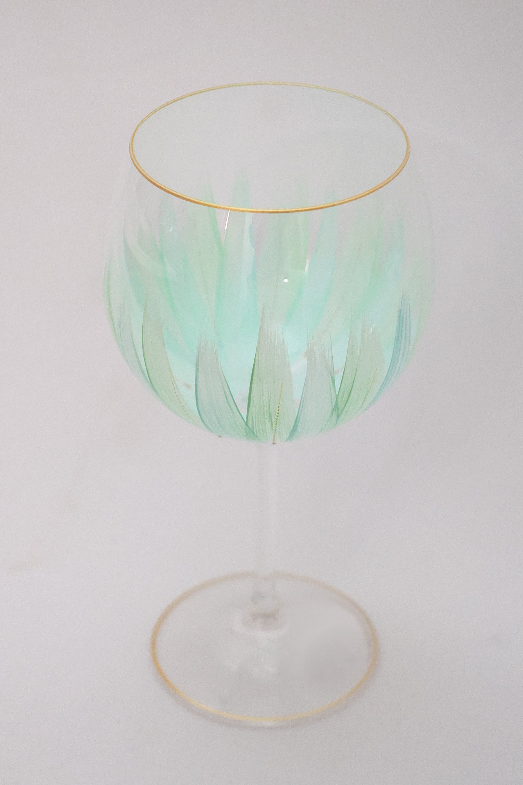 Taça de Cristal de Titânio 570ml Pintada à Mão