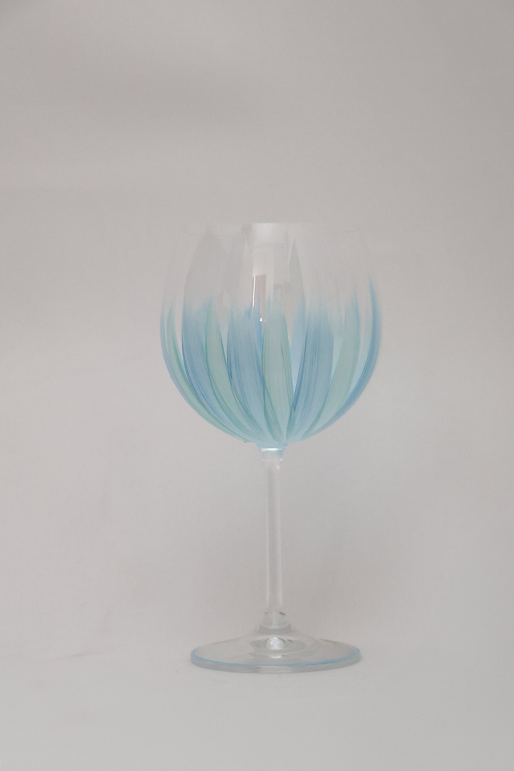 Taça de Cristal de Titânio 570ml Pintada à Mão