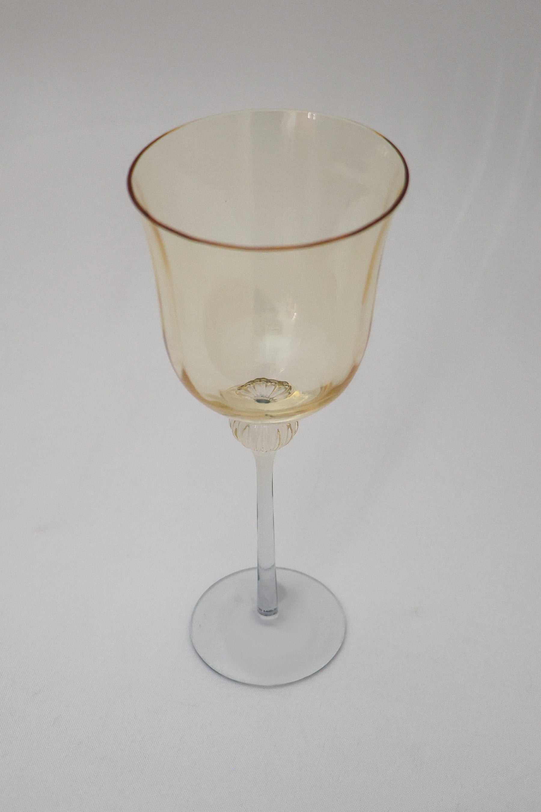 Taça de Vidro p/ Vinho Bélgica 320ml - Ambar e Cinza