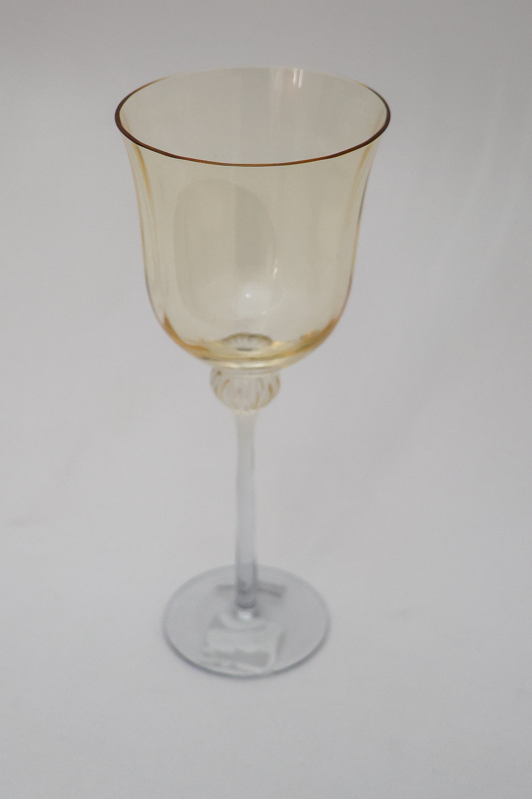 Taça de Vidro p/ Vinho Bélgica 320ml - Ambar e Cinza