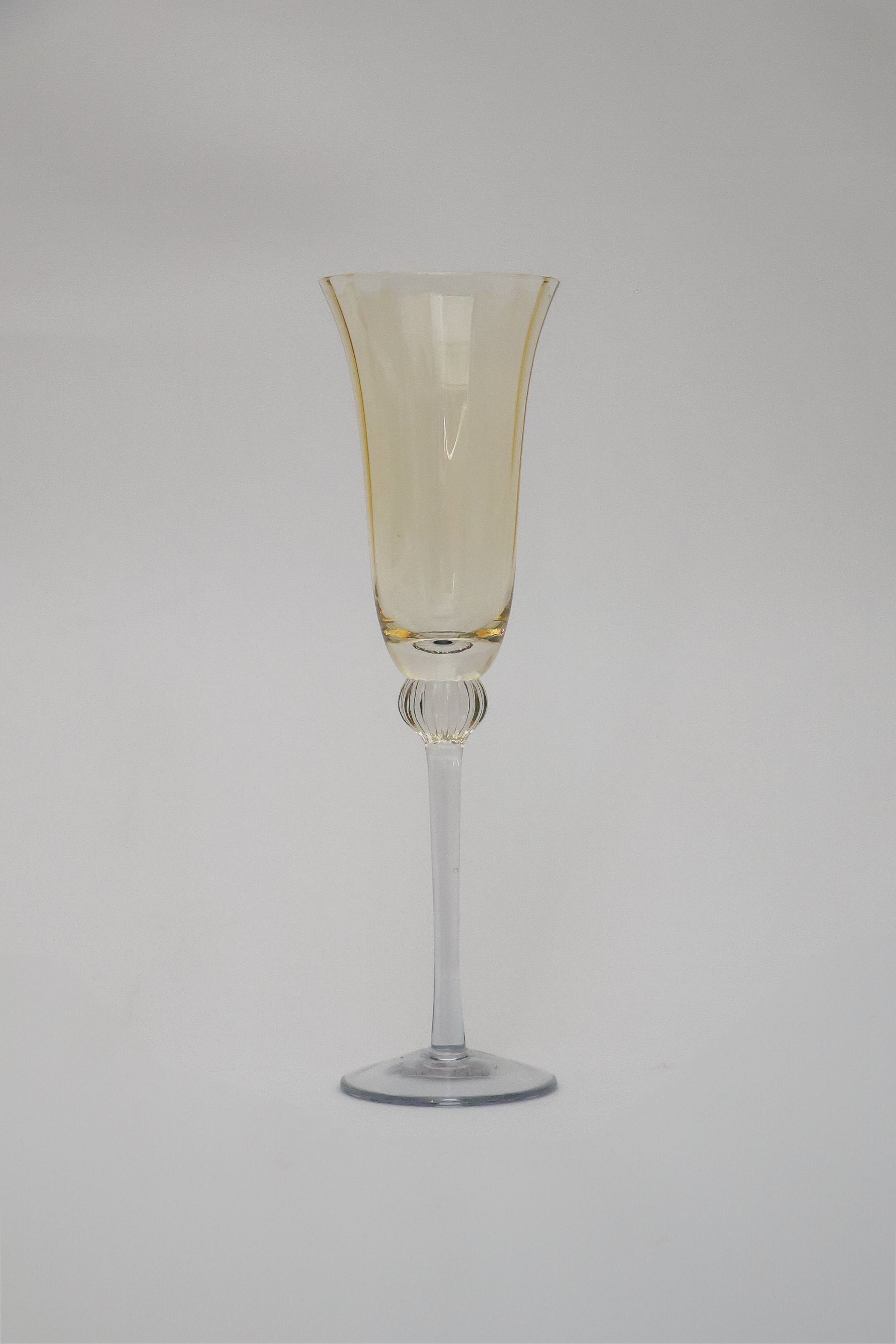 Taça de Vidro p/ Champanhe Espanha 180ml - Ambar e Cinza