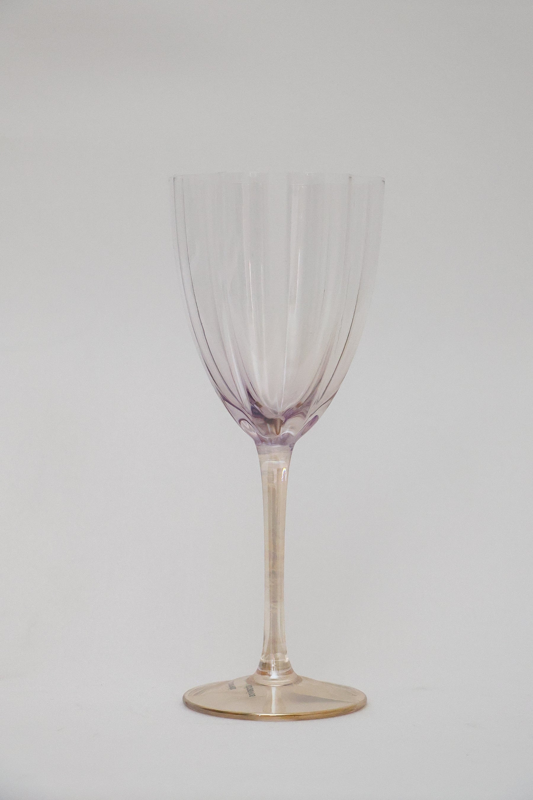 Taça de Vidro P/ Vinho Miami Transparente Lilás 280ml