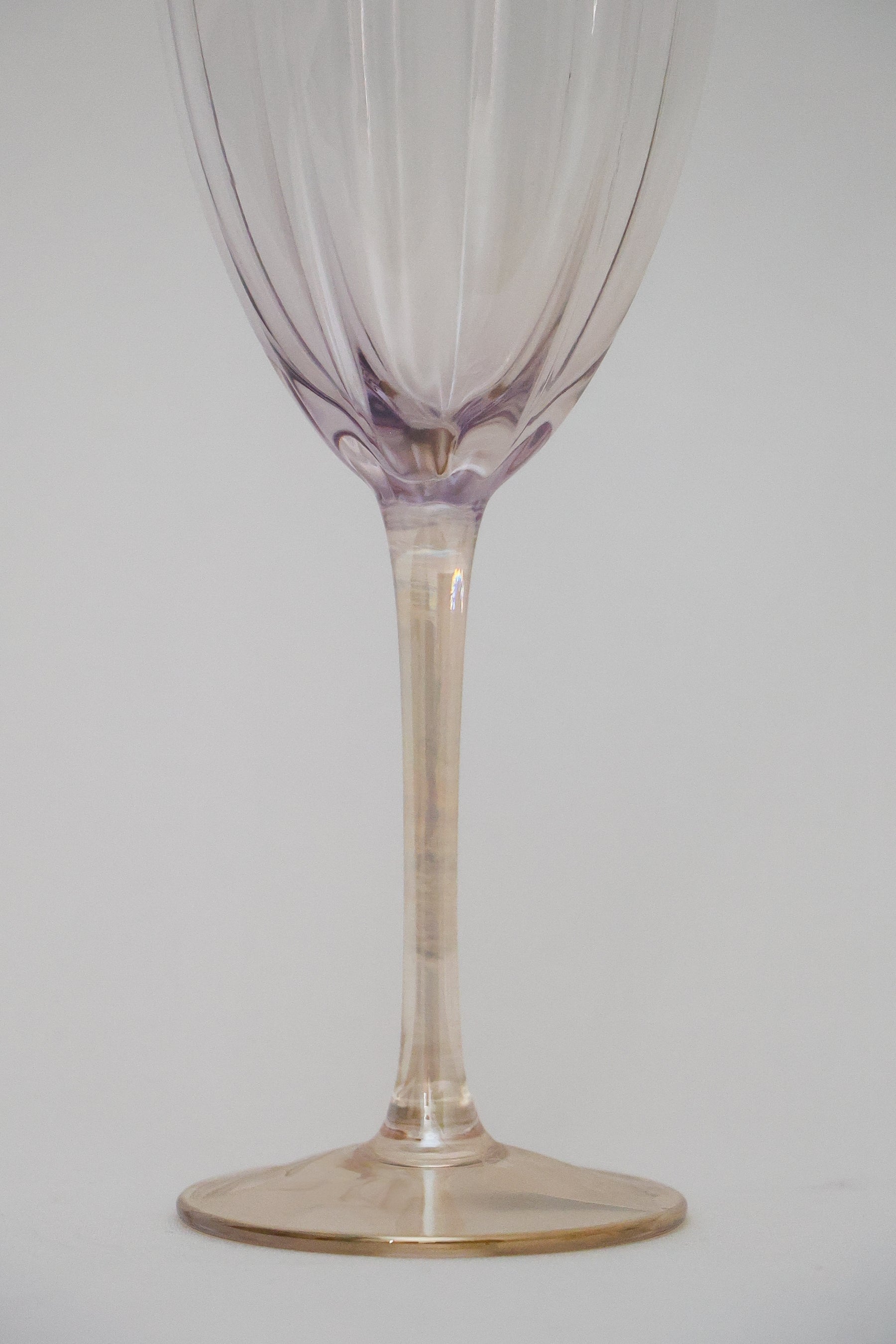 Taça de Vidro P/ Vinho Miami Transparente Lilás 280ml