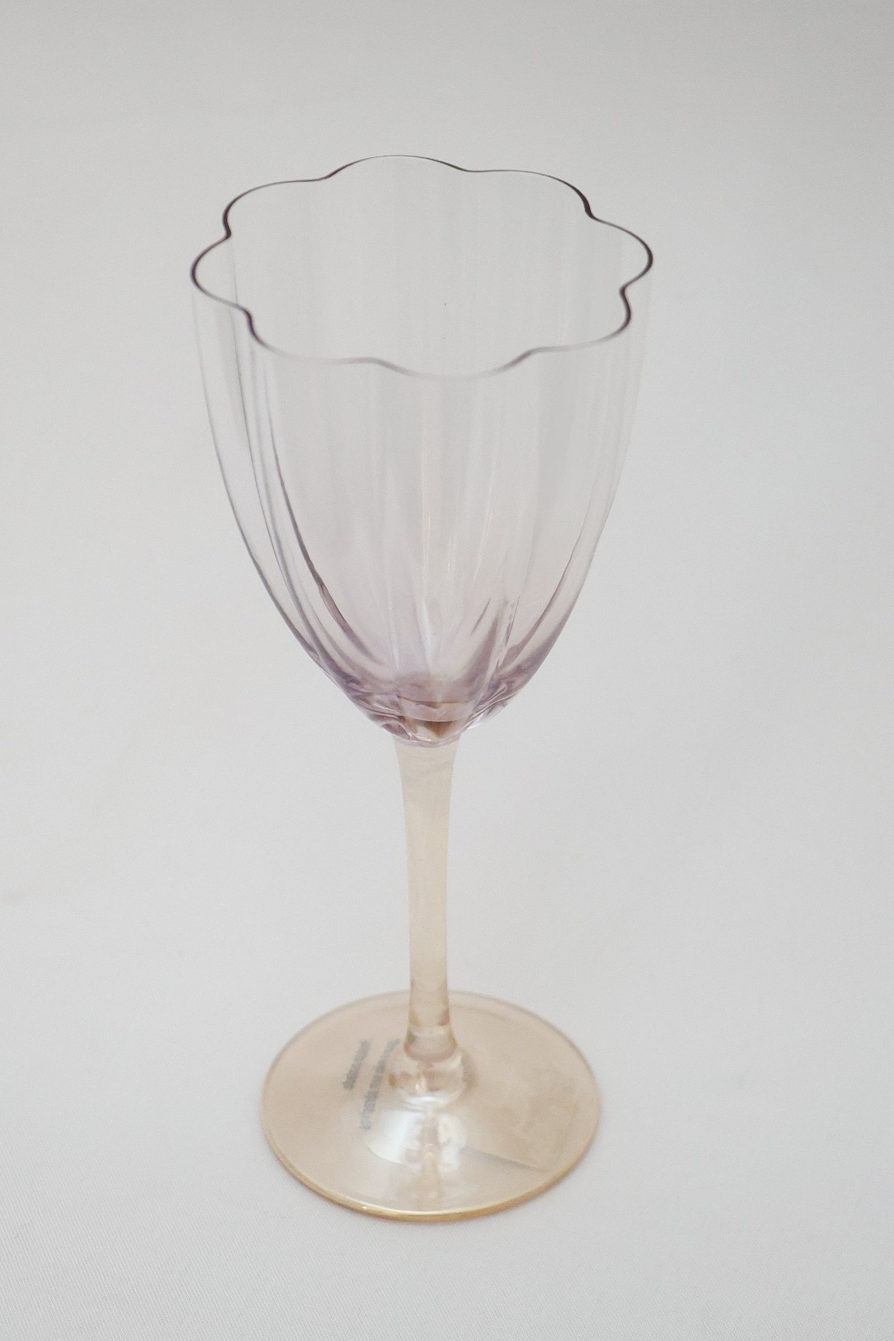 Taça de Vidro P/ Vinho Miami Transparente Lilás 280ml