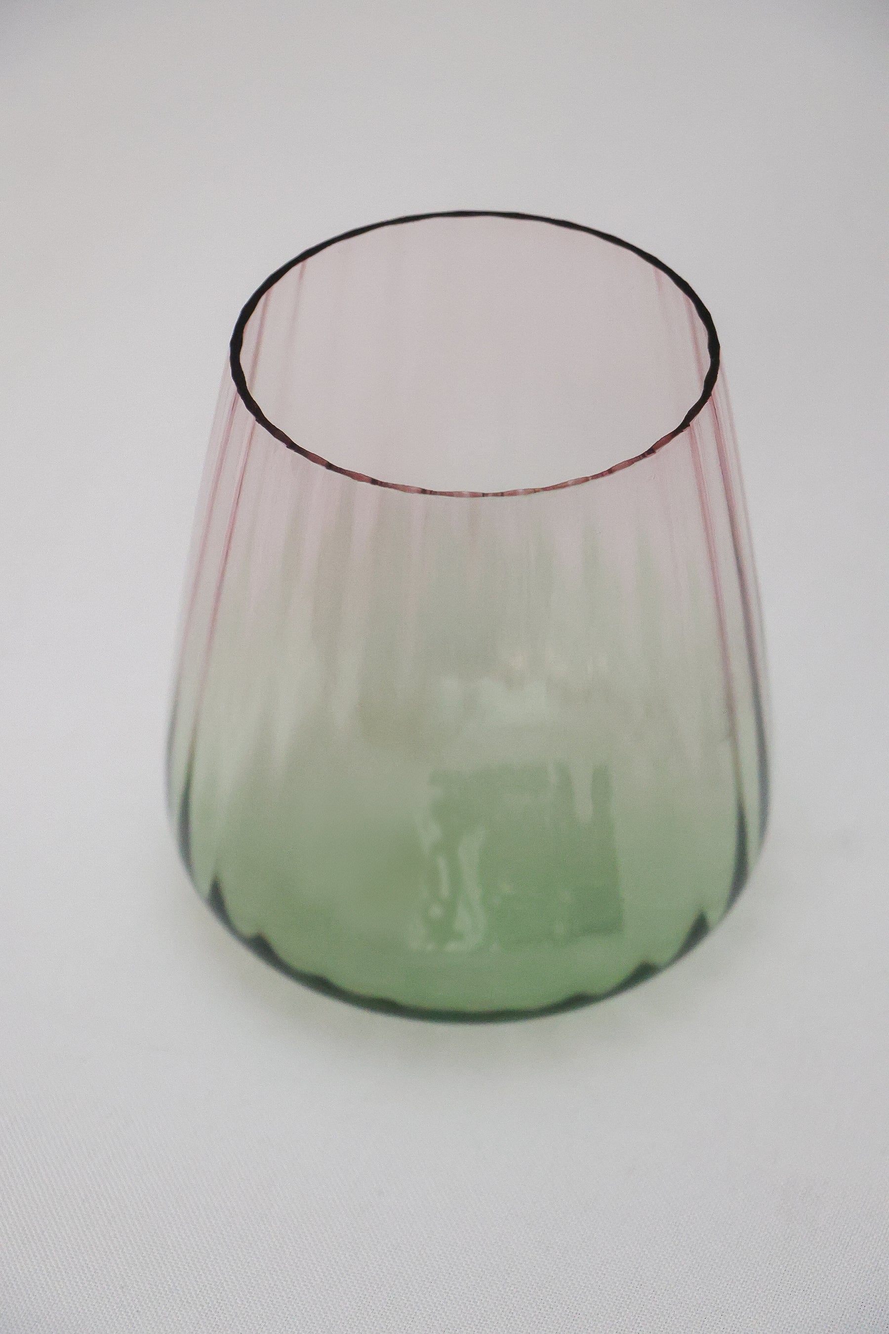 Copo de Vidro Colombia 420ml - Rosa e Verde