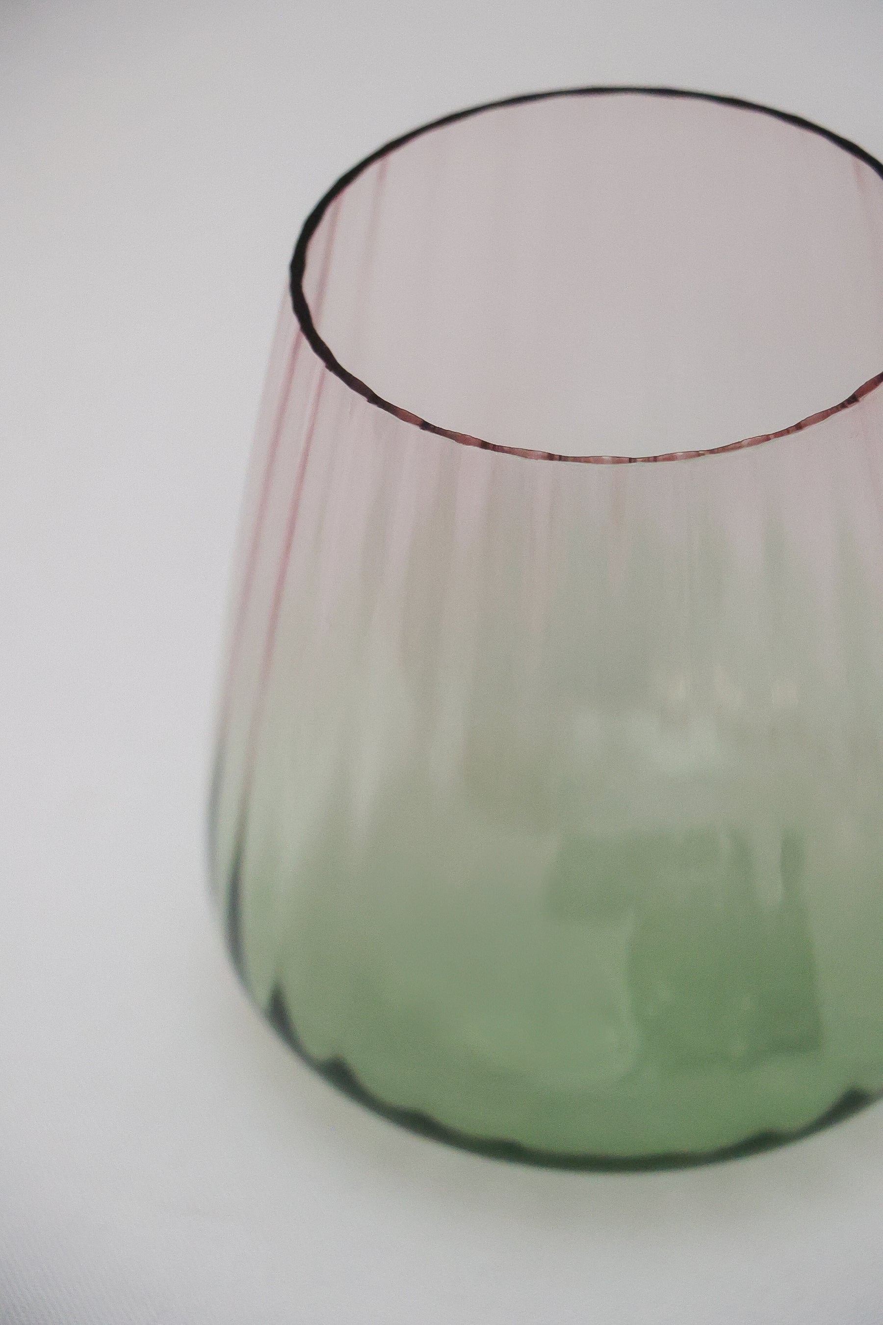 Copo de Vidro Colombia 420ml - Rosa e Verde