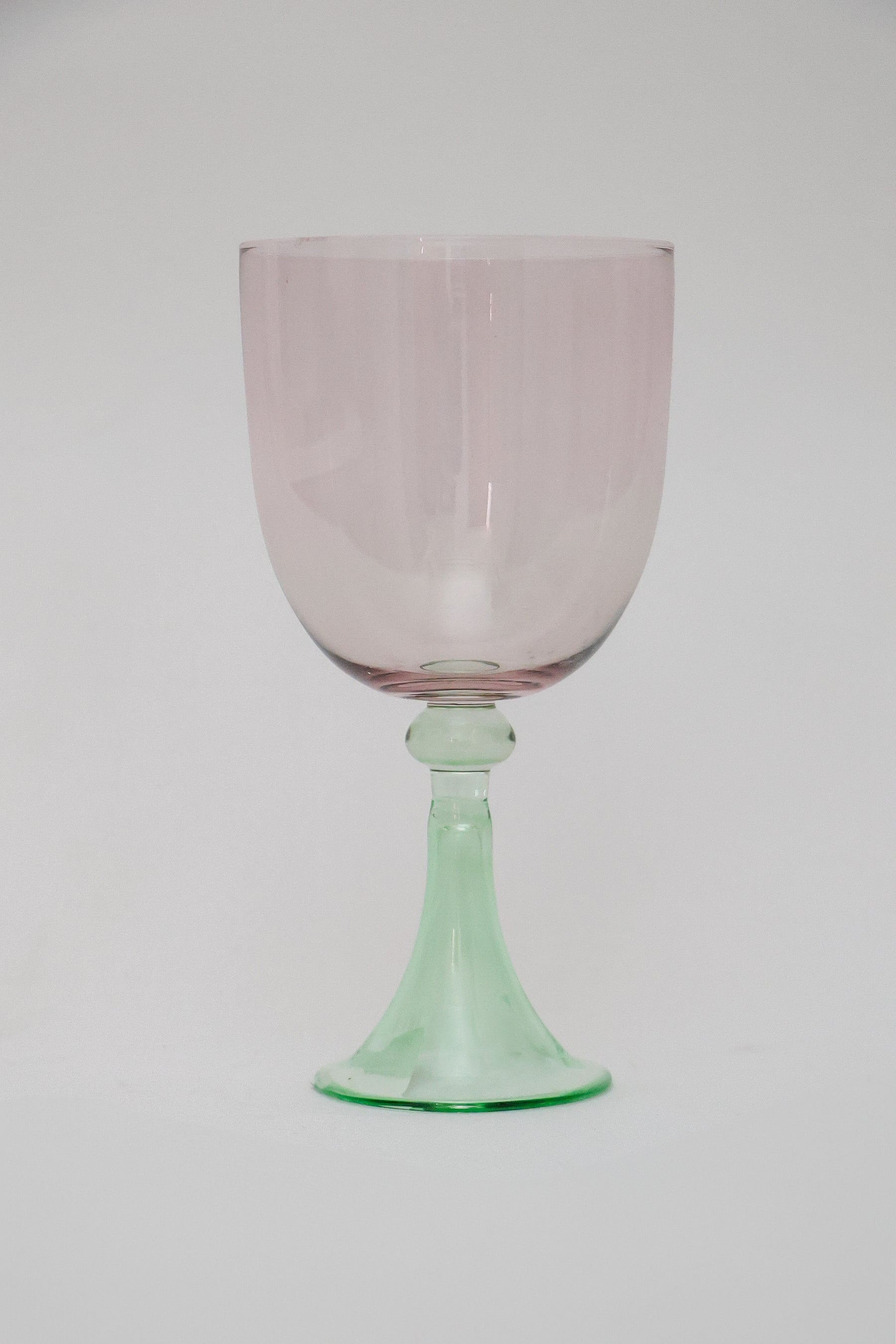 Taça de Vidro P/ Vinho Chile 360ml - Rosa e Verde