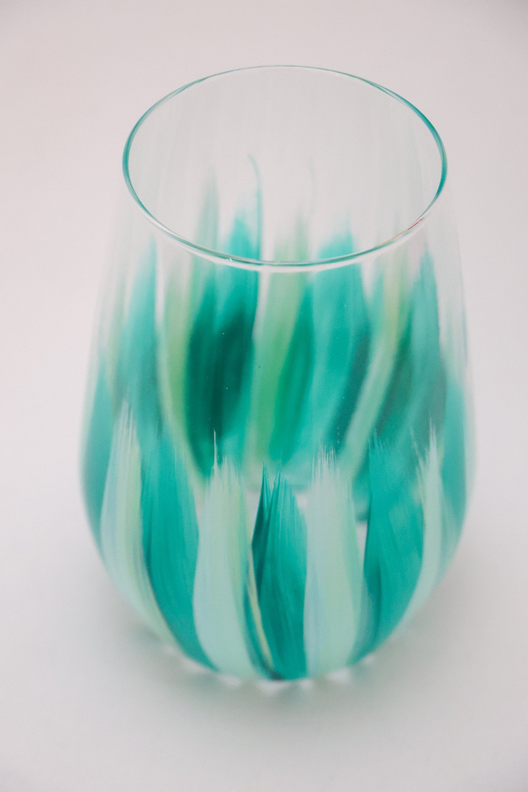 Copos de Cristal Pincelados à Mão