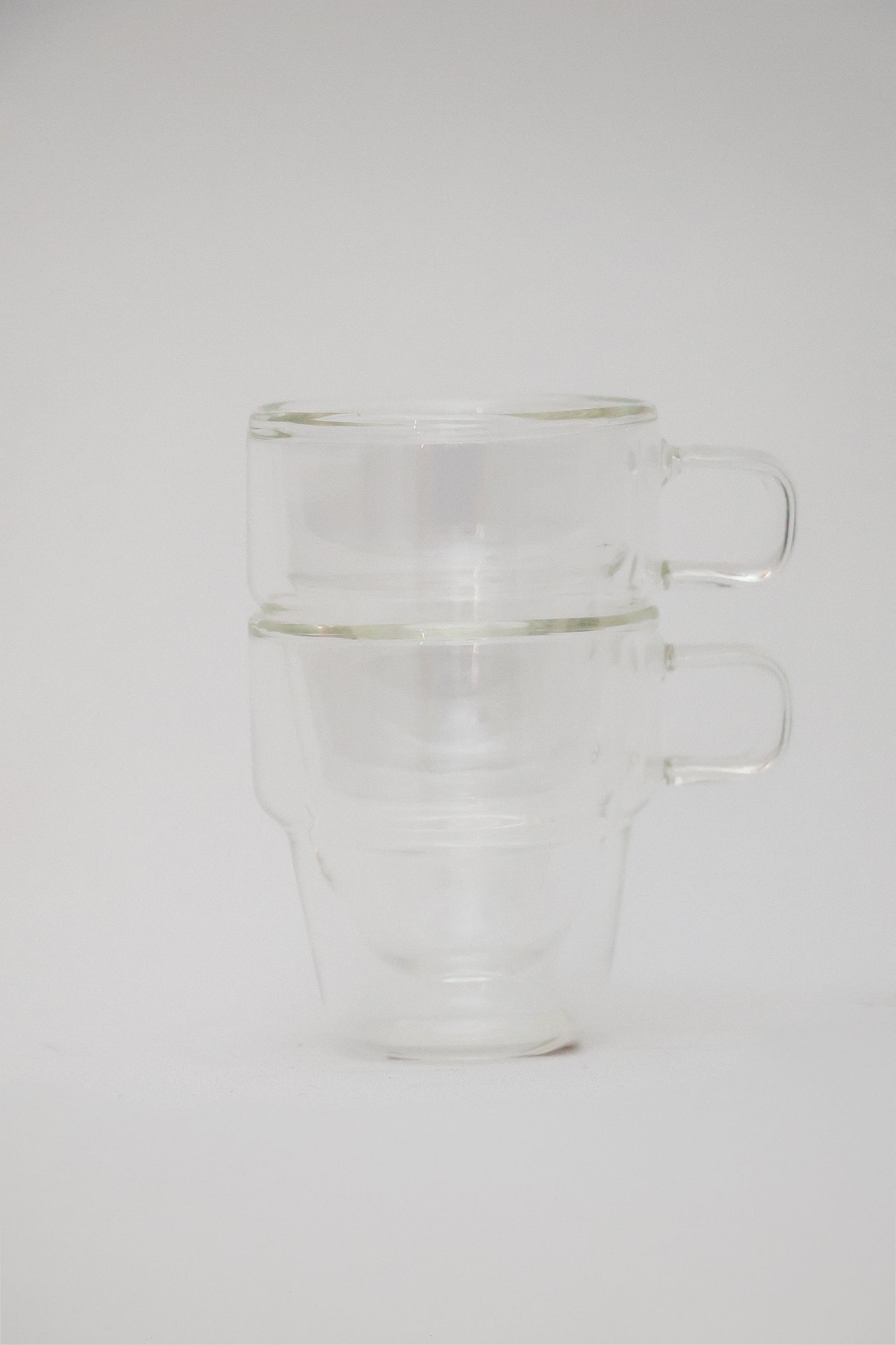 Xícara de Café 90ml Empilháveis Parede Dupla Vidro Borosilicato Wolff