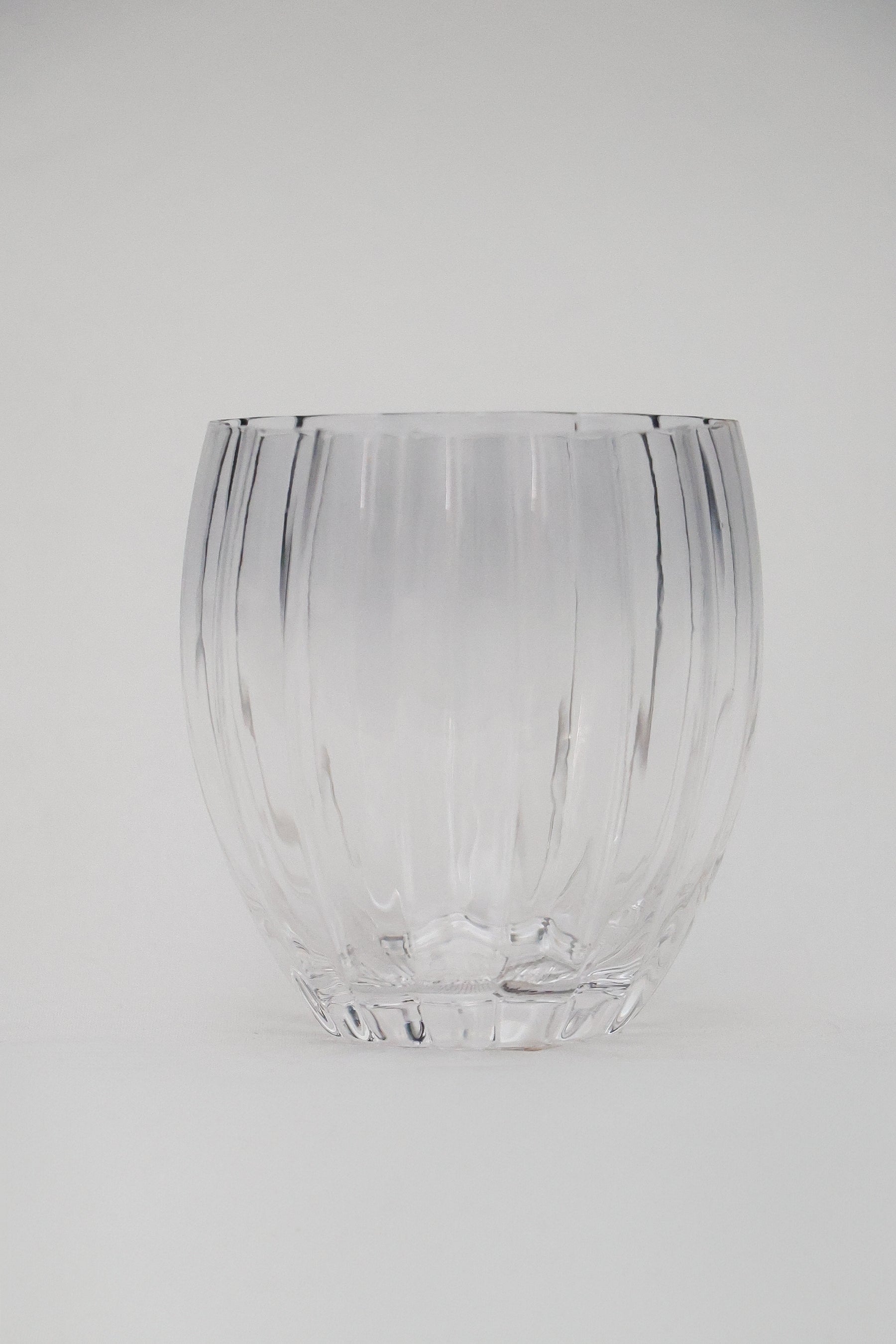 Copo de Vidro Belga Transparente e Cinza 400ml