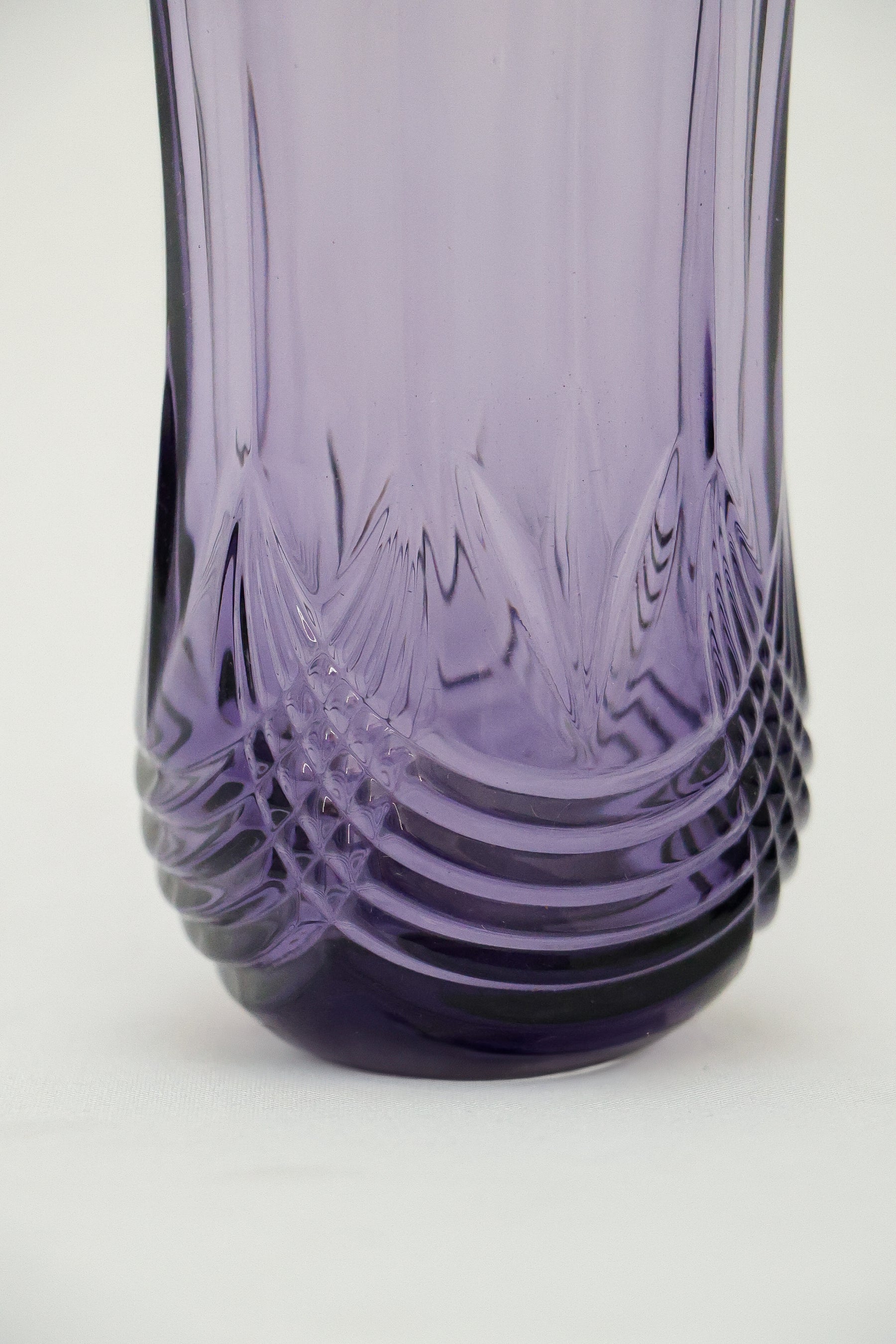 Copo de Vidro Alto Roxo