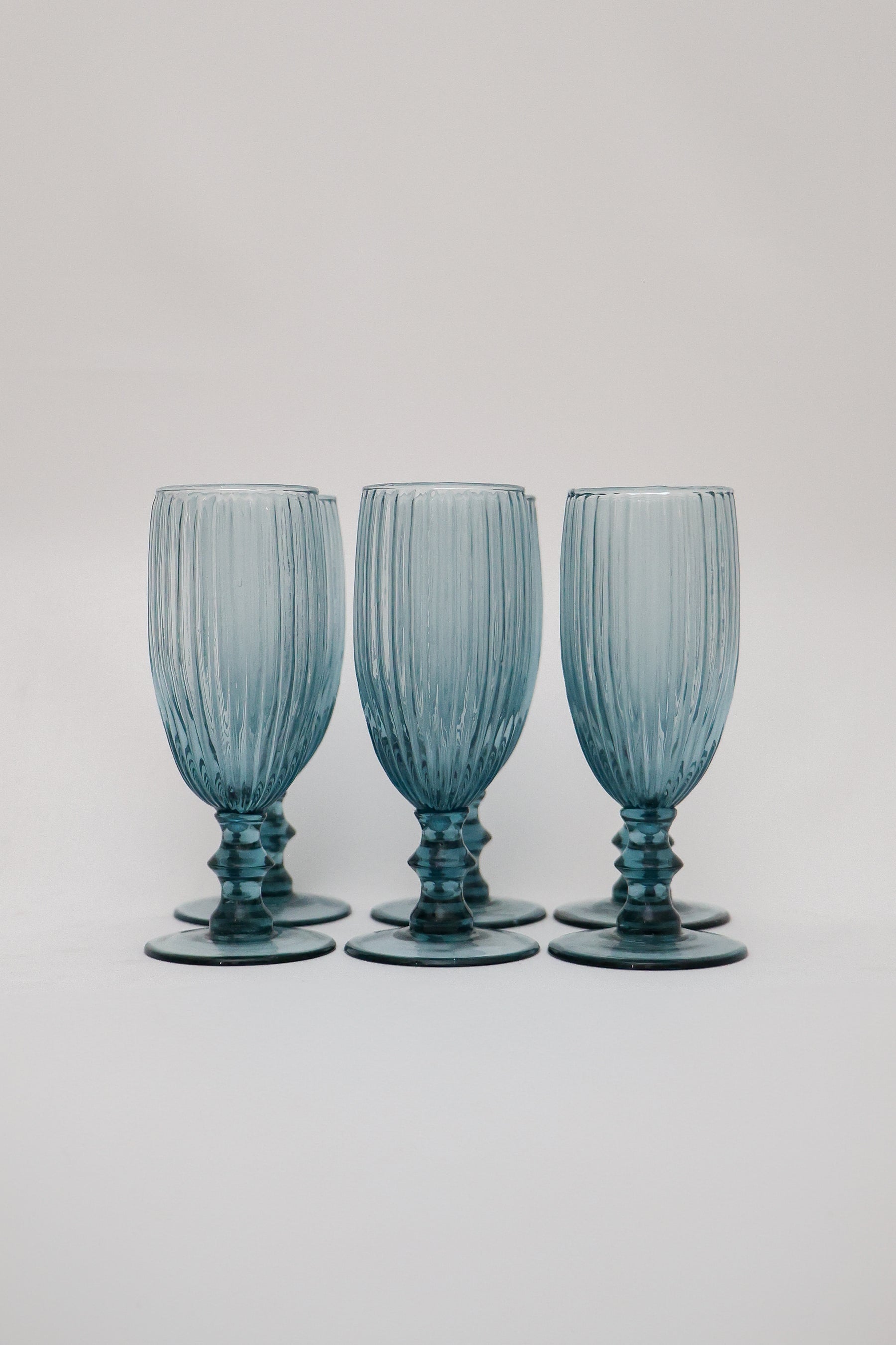 Taça de Vidro p/ Champanhe Blue