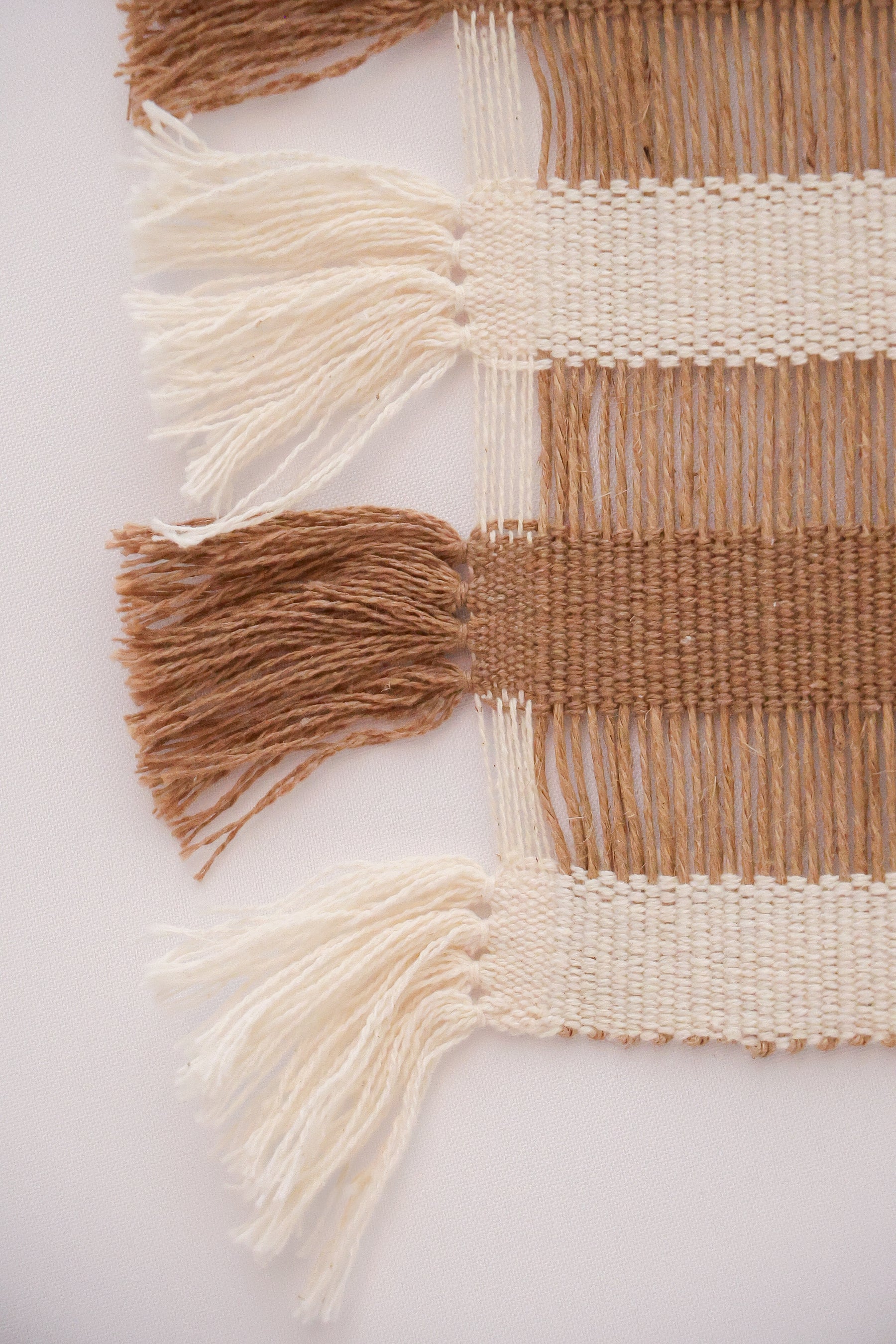 Jogo Americano Artesanal Natural Beje/Marrom