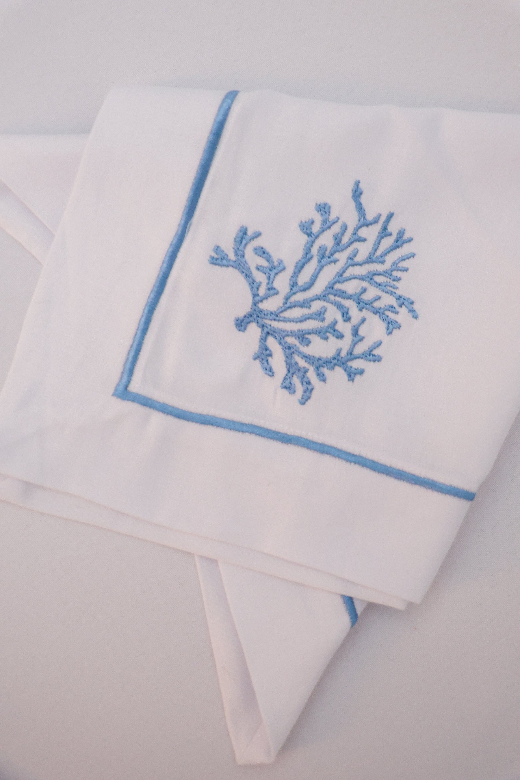 Guardanapo Algodão Coral Azul