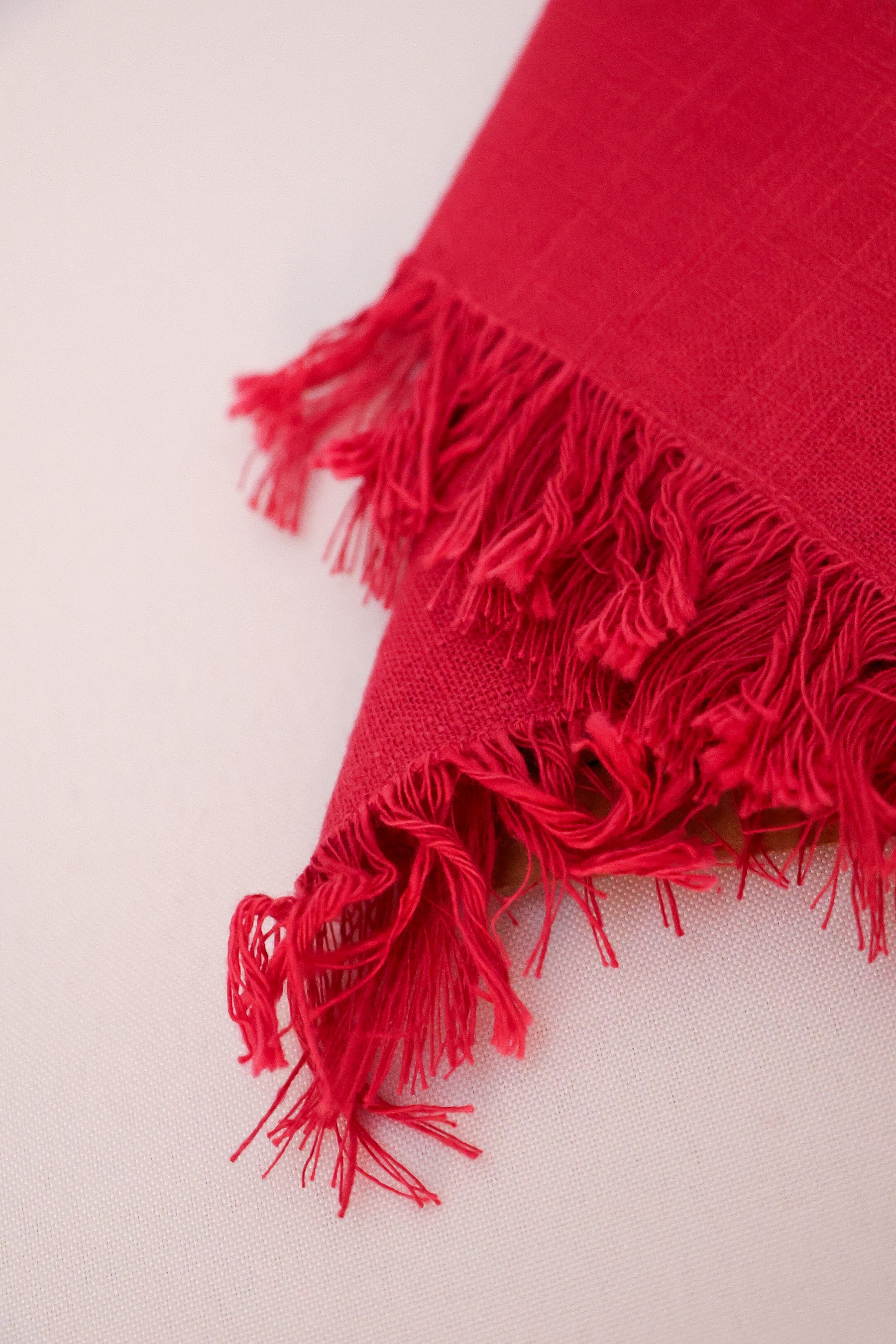 Guardanapo Algodão Franja Rosa Copa&Cia