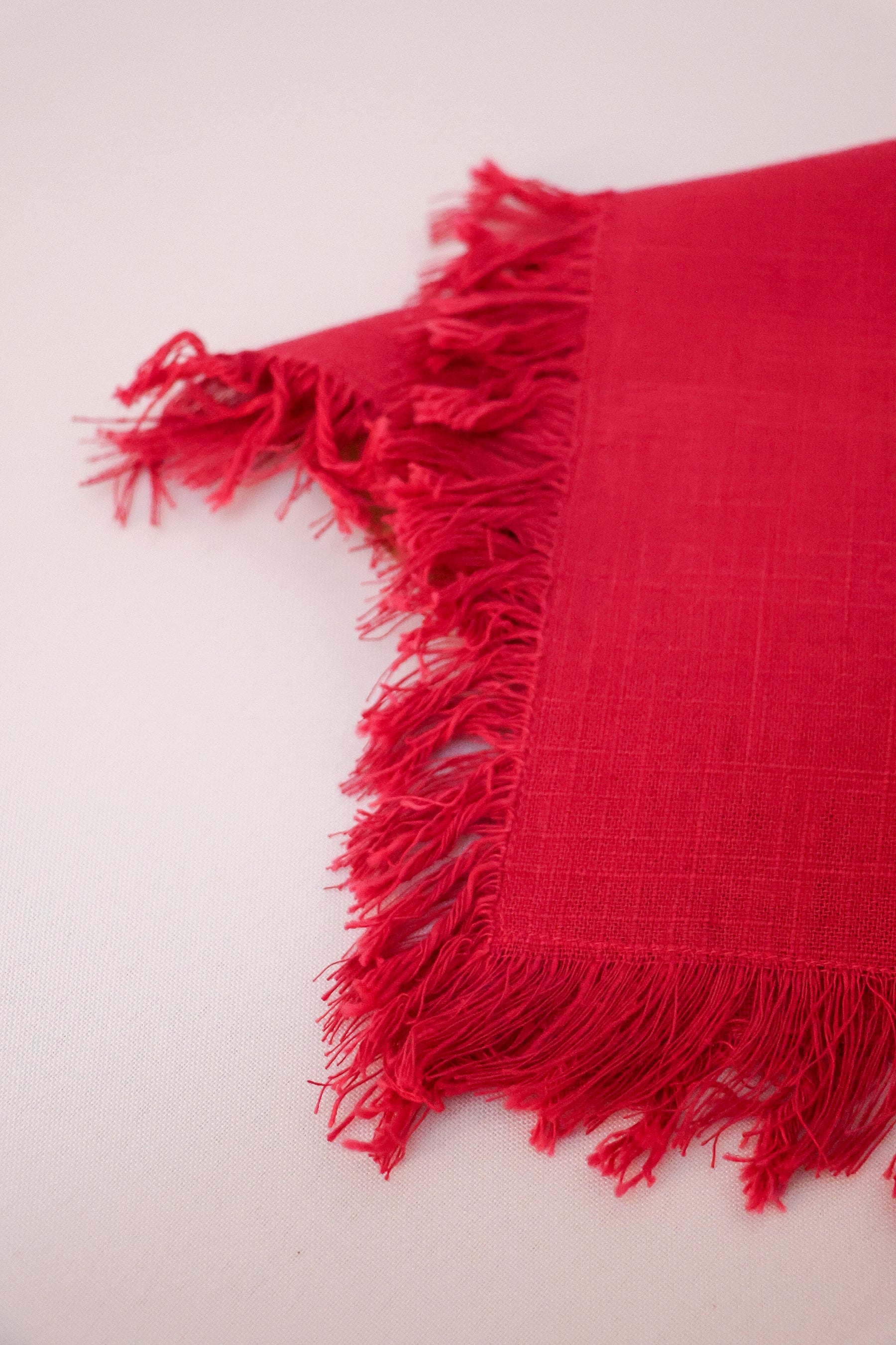 Guardanapo Algodão Franja Rosa Copa&Cia