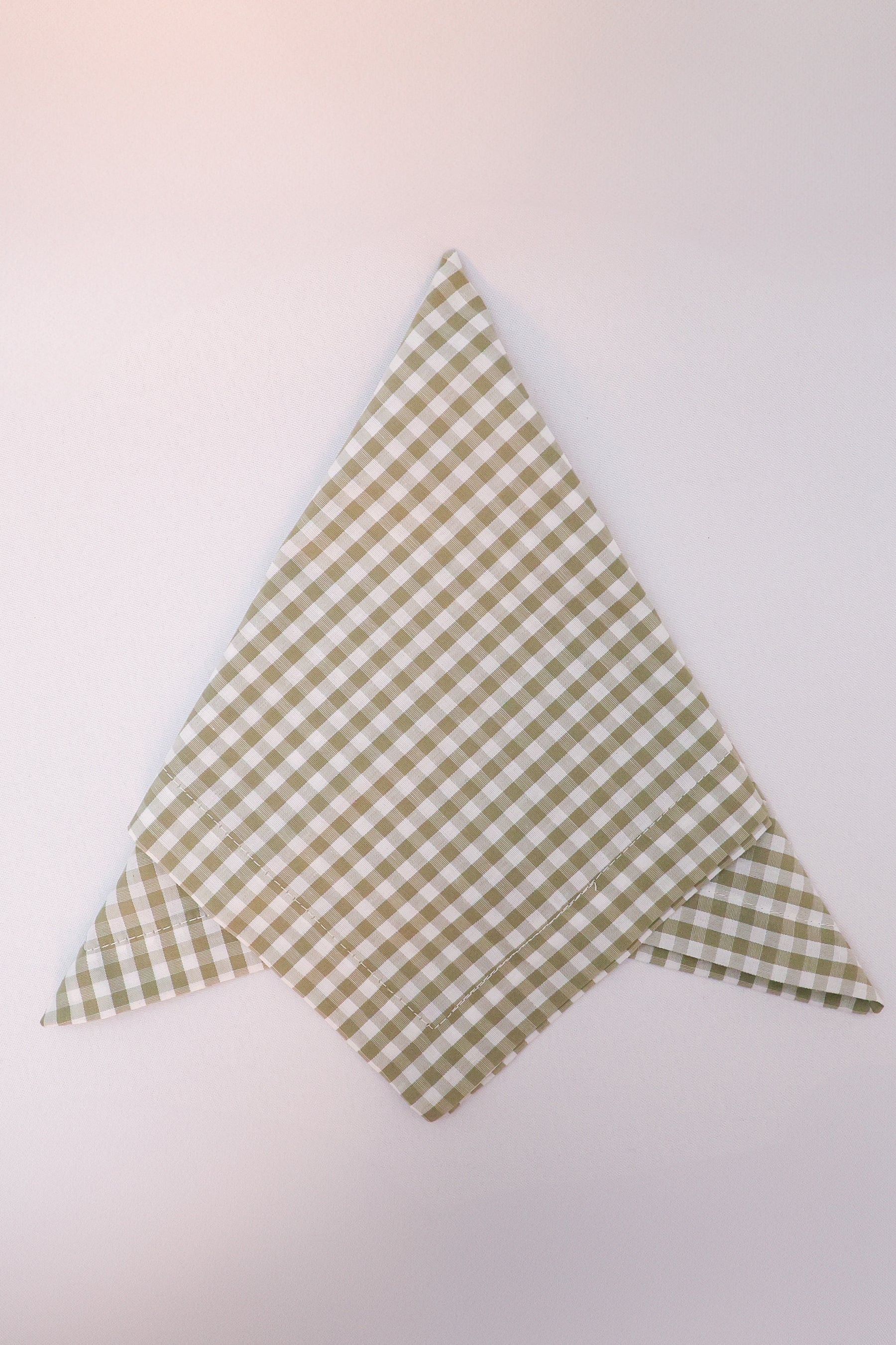 Guardanapo Xadrez Verde Tulip Gardenia