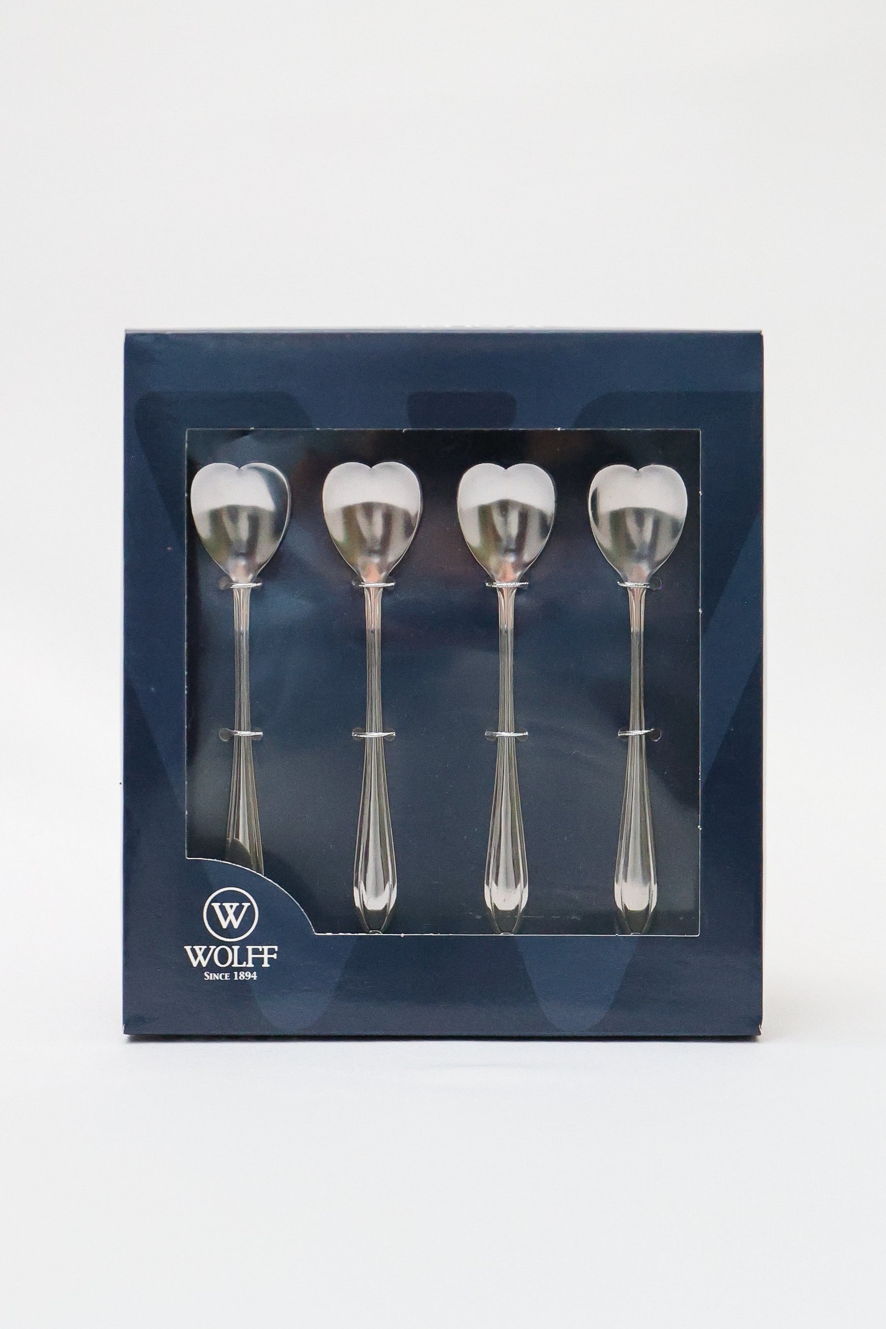 Colheres Aço Inox Heart Prata Wolff