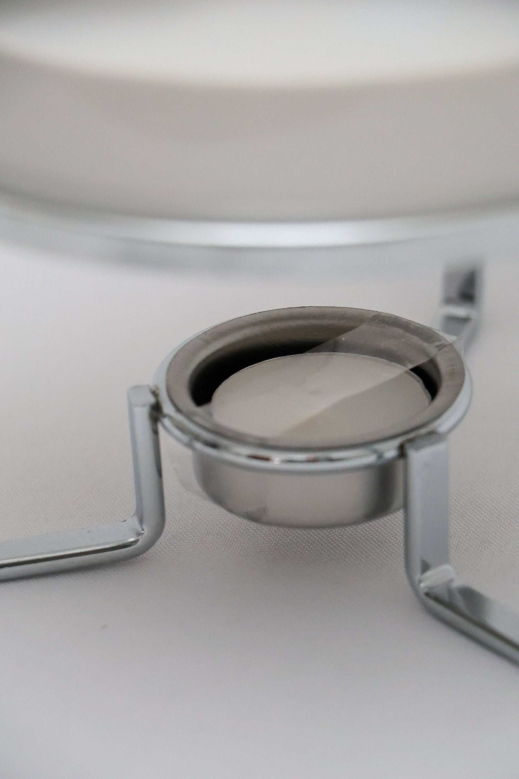 Rechaud p/ Queijo Brie Cerâmica c/ Faca de Aço Inox