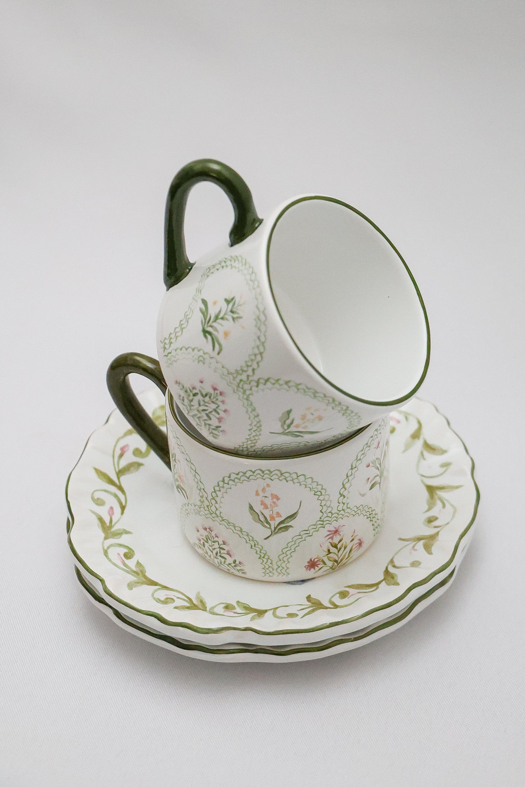 Xícara de Chá c/ Pires Dolce Fiore Maison Blanche