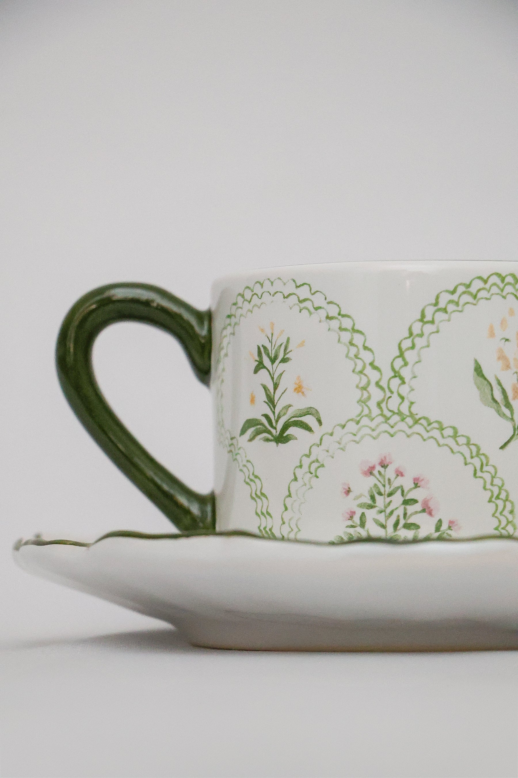 Xícara de Chá c/ Pires Dolce Fiore Maison Blanche