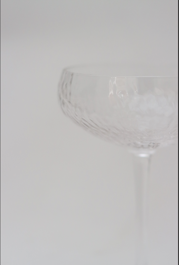 Taça de Cristal Petra Coupe Martelado Lyor