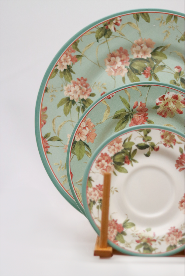 Xícara de Chá C/ Pires Sweet Vintage Plus Alleanza