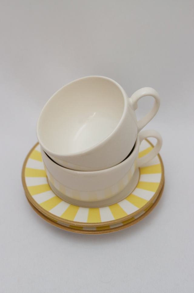 Xícara de Chá c/ Pires Strip Plus Alleanza