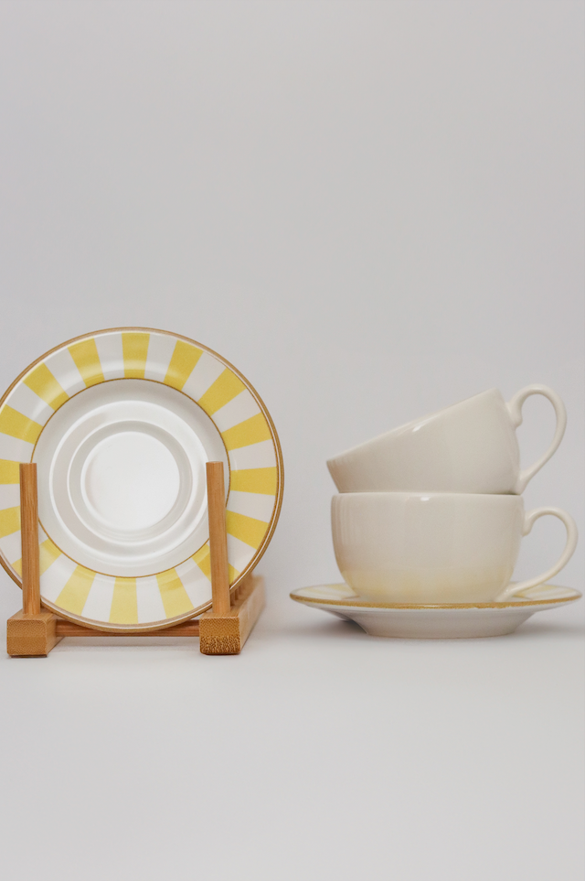 Xícara de Chá c/ Pires Strip Plus Alleanza