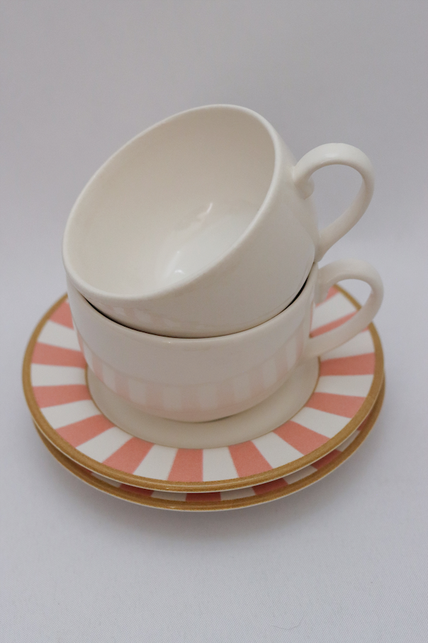 Xícara de Chá c/ Pires Strip Plus Alleanza