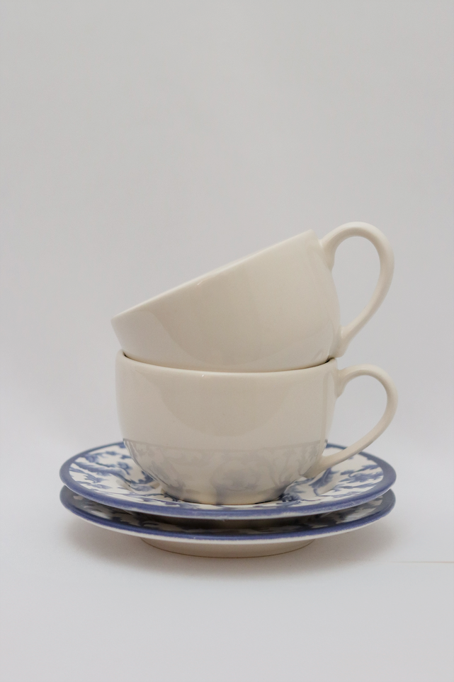 Xícara de chá c/ pires Ramalhete Plus Alleanza