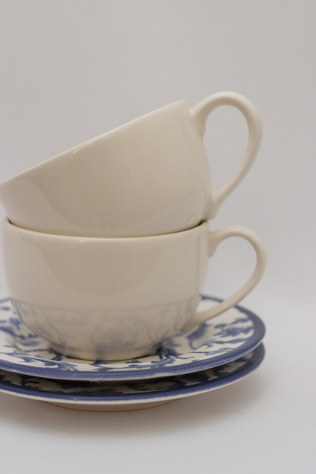 Xícara de chá c/ pires Ramalhete Plus Alleanza