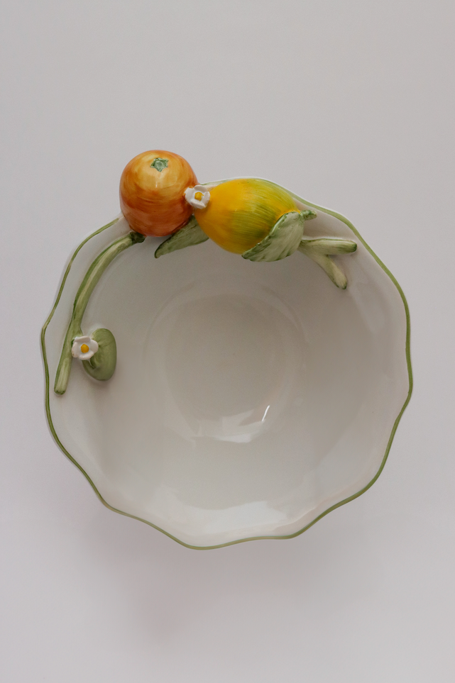 Bowl Laranja Com Limão Relevo Luiz Salvador