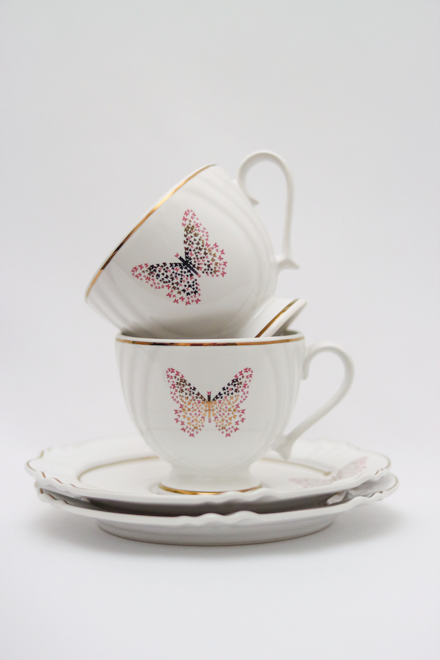 Xícara de Chá C/ Pires Encantada Oxford