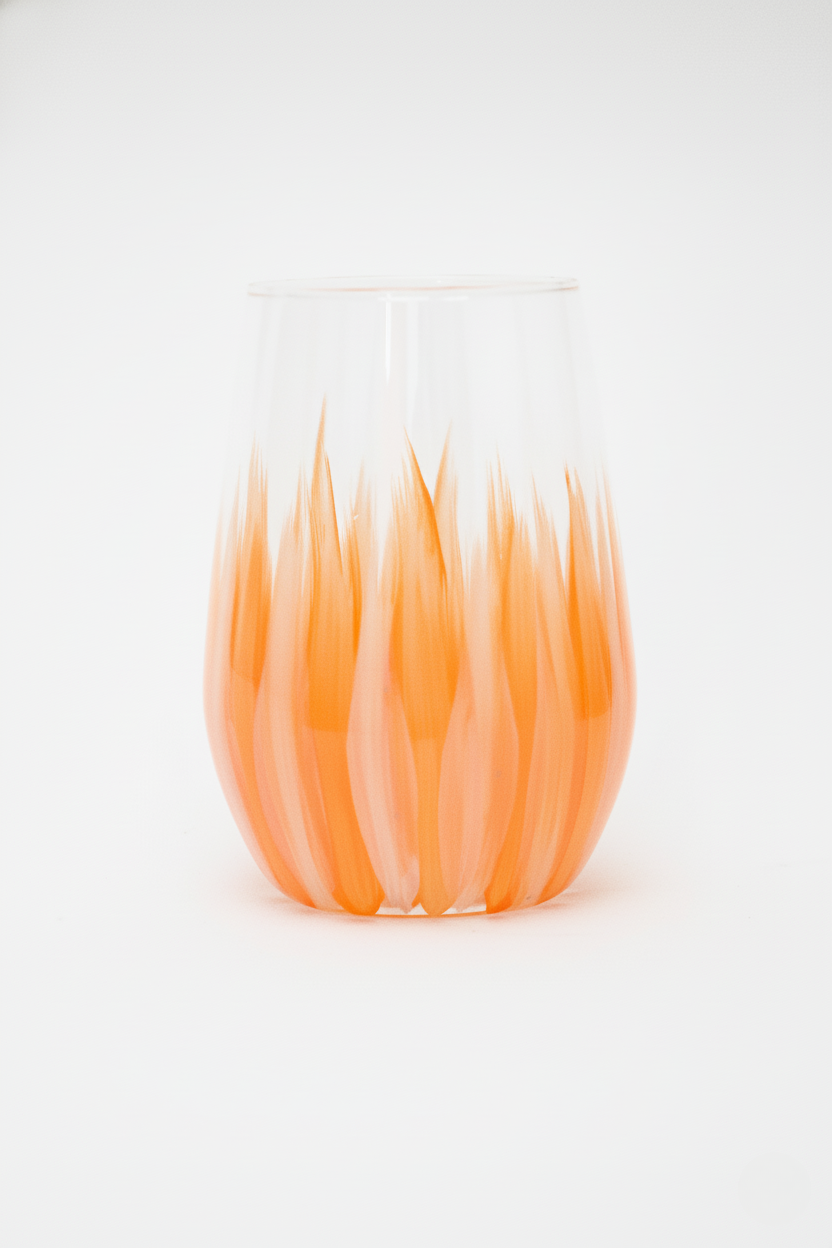 Copos de Cristal Pincelados à Mão