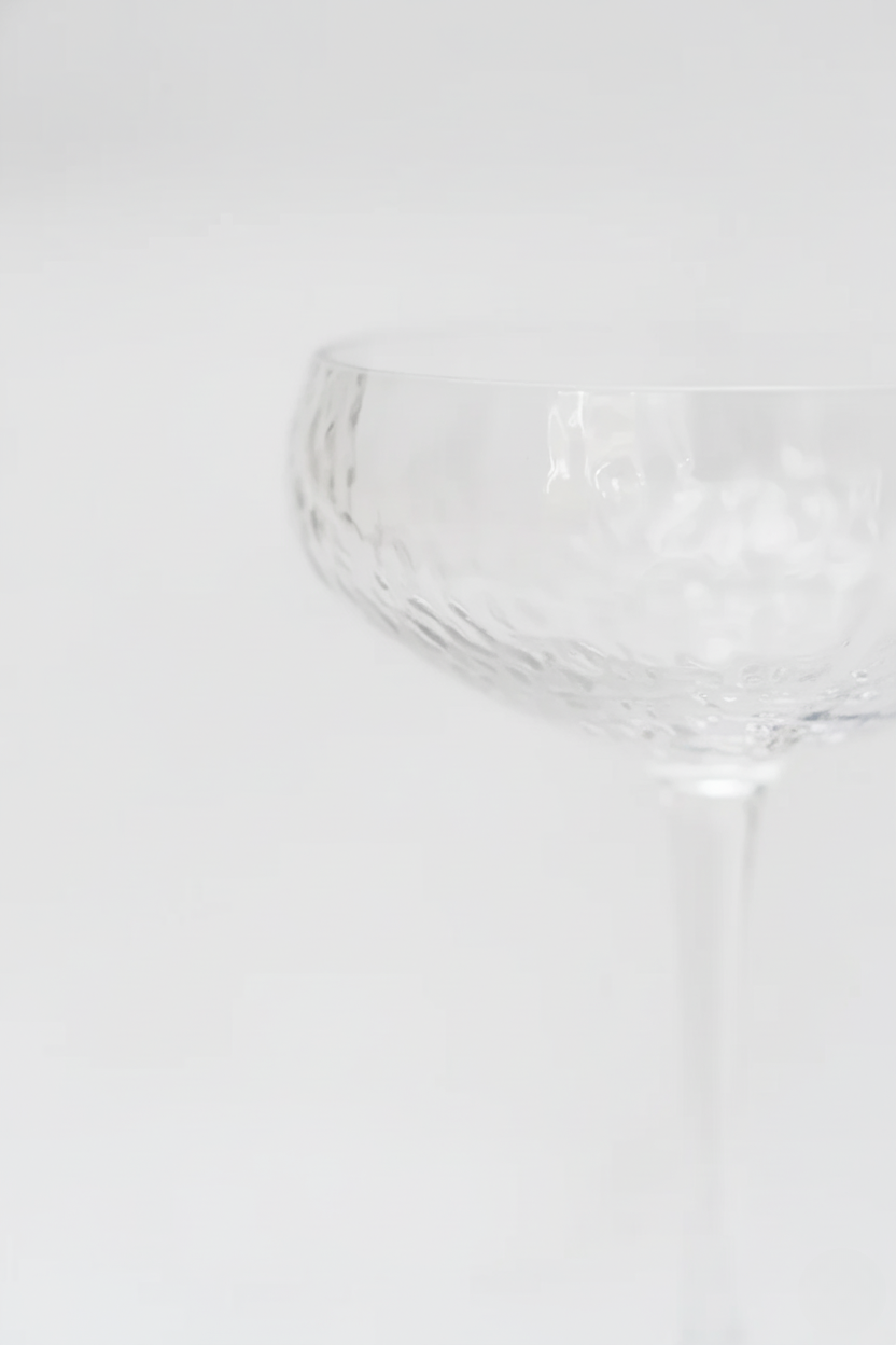 Jogo 2 Taças de Cristal Petra Coupe Martelado, Lyor