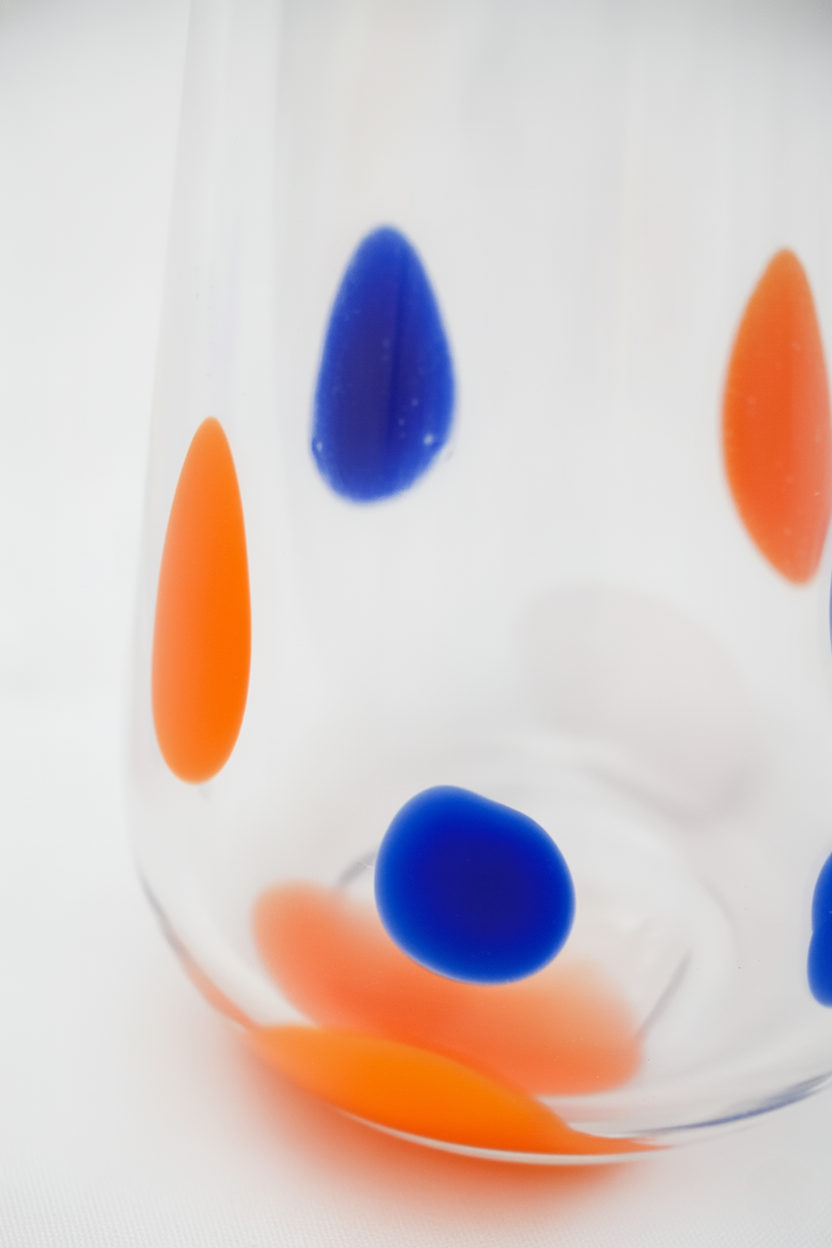 Jarra de vidro Pétala 1,2L- Laranja, Azul, Branca, Francalanza