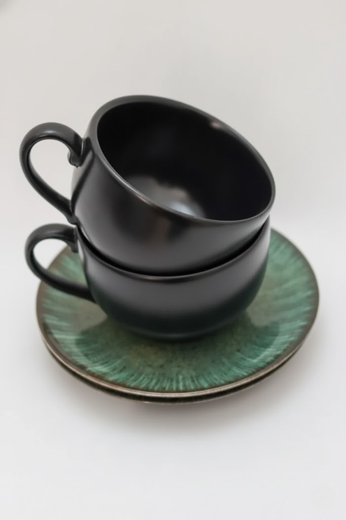 Jogo 6 Xícaras de Chá c/ Pires Coupe Tunísia, Alleanza