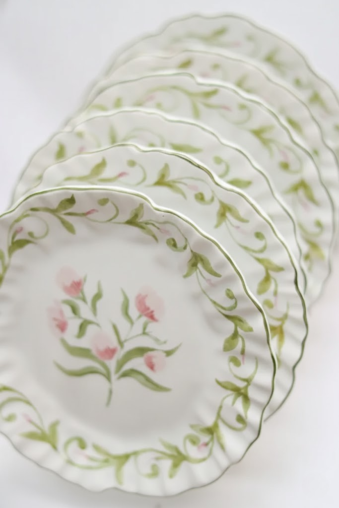 Jogo 6 Pratos de Sobremesa Dolce Fiore, Maison Blanche