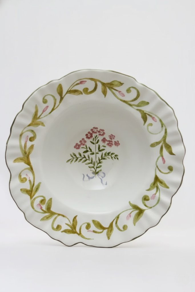 Jogo 6 Pratos Fundos Dolce Fiore, Maison Blanche