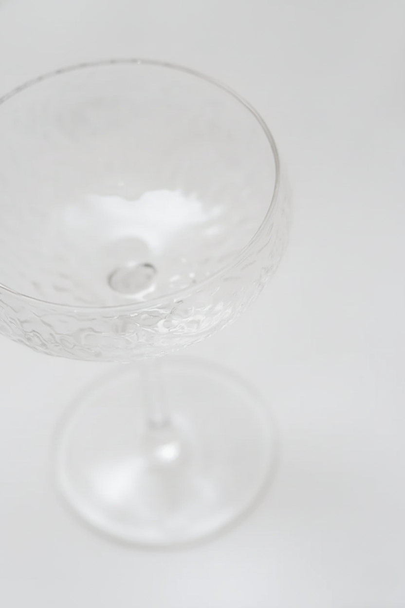 Jogo 2 Taças de Cristal Petra Coupe Martelado, Lyor