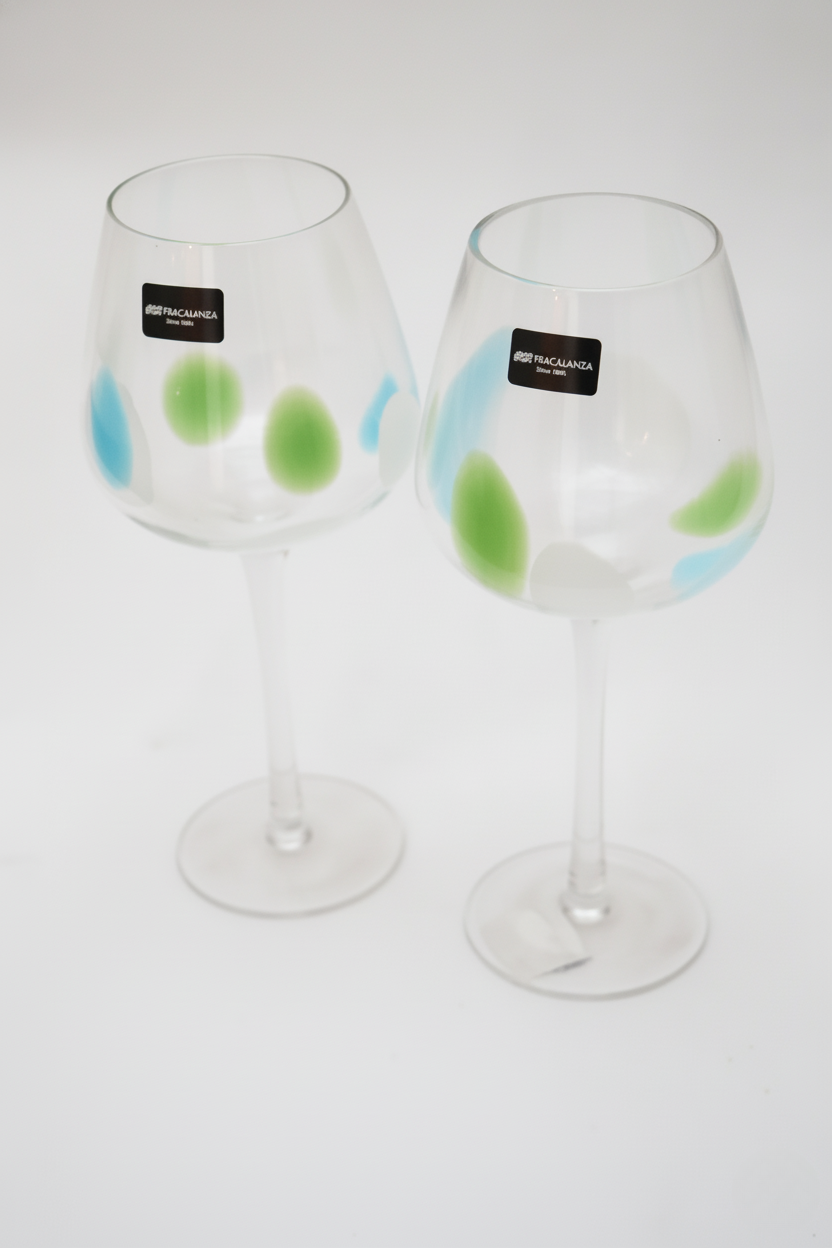 Jogo 2 Taças de Vidro p/ vinho Pétala 500ml, Fracalanza