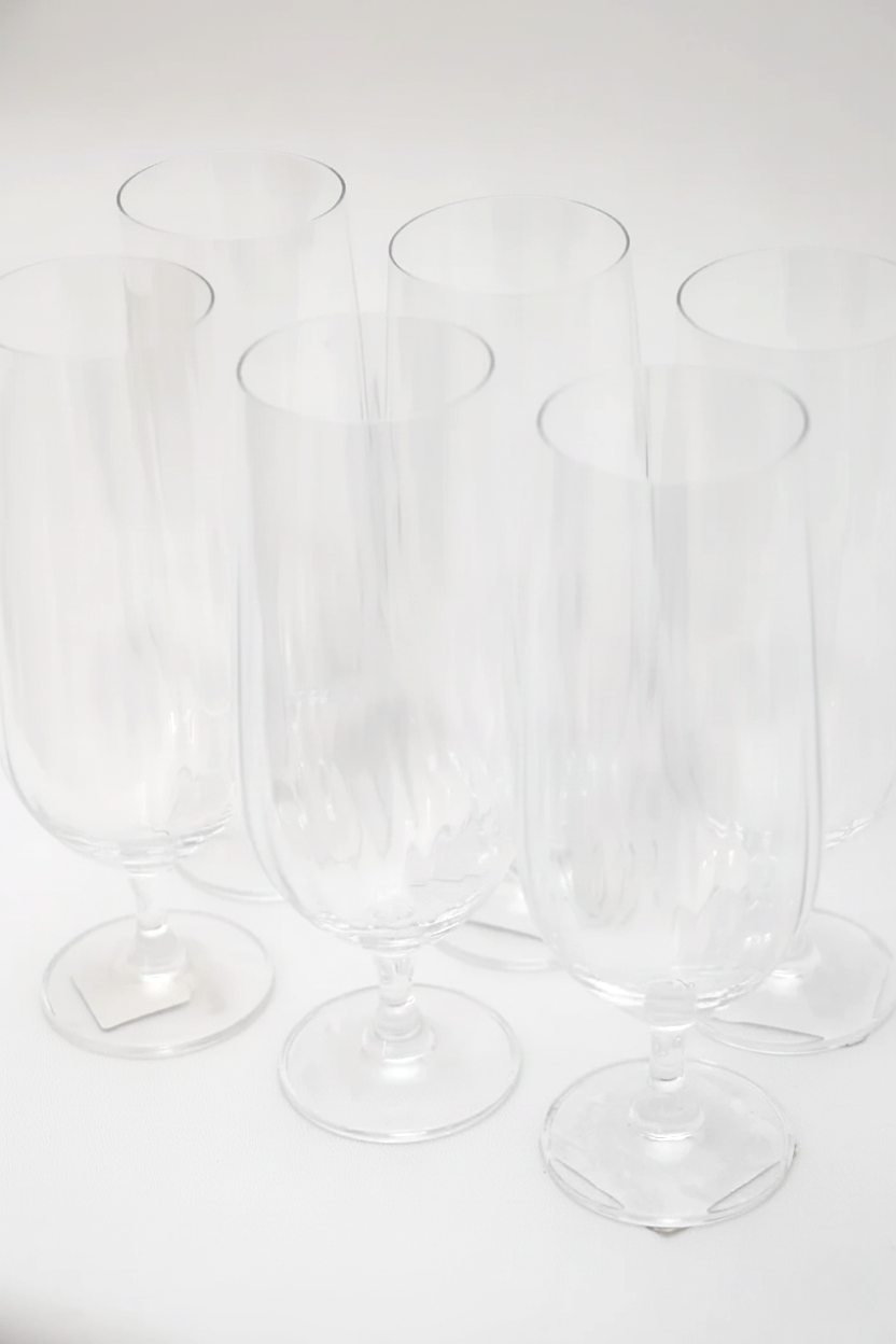 Jogo 6 Taças de Cristal p/ Cerveja Columbia Optic 470ml linha Bohemia, Wolff