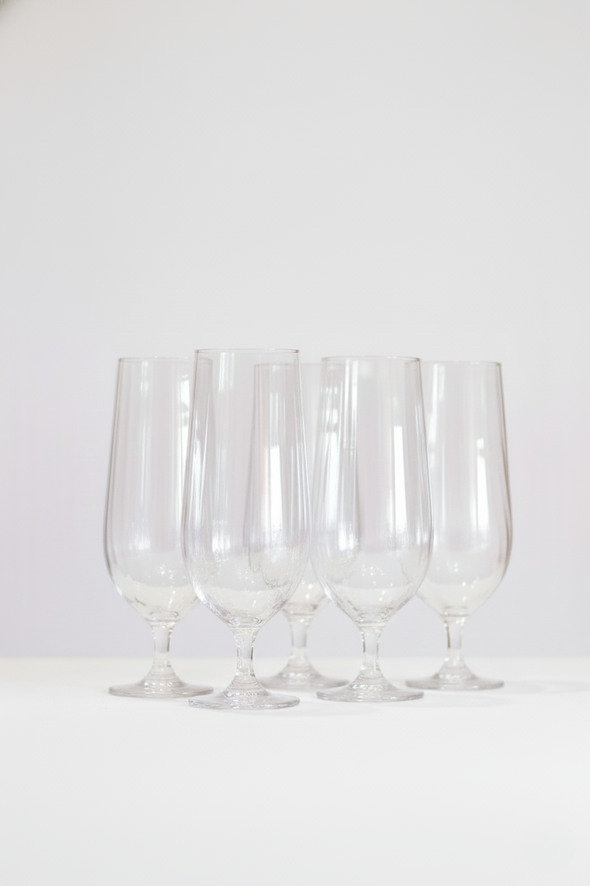 Jogo 6 Taças de Cristal p/ Cerveja Columbia Optic 470ml linha Bohemia, Wolff