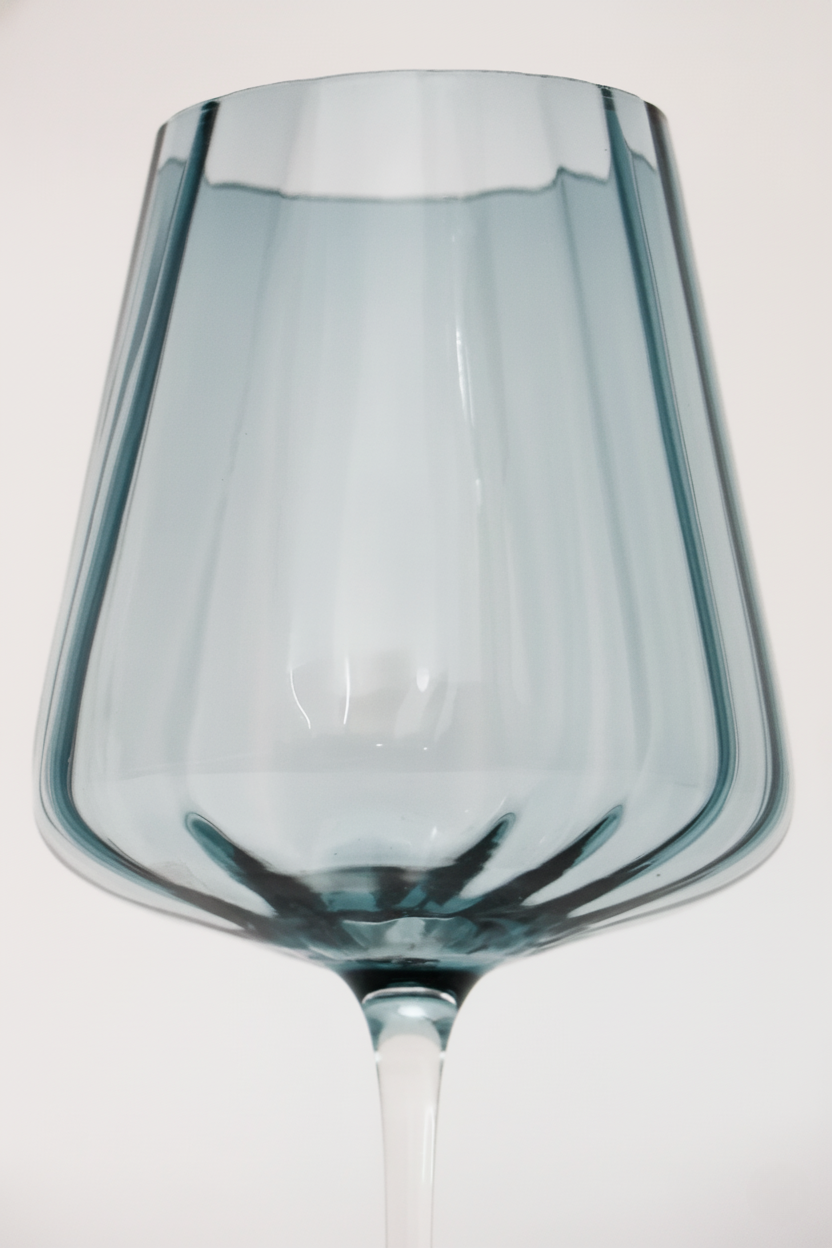 Taça de Vidro P/ Vinho Azul Marinho 450ml