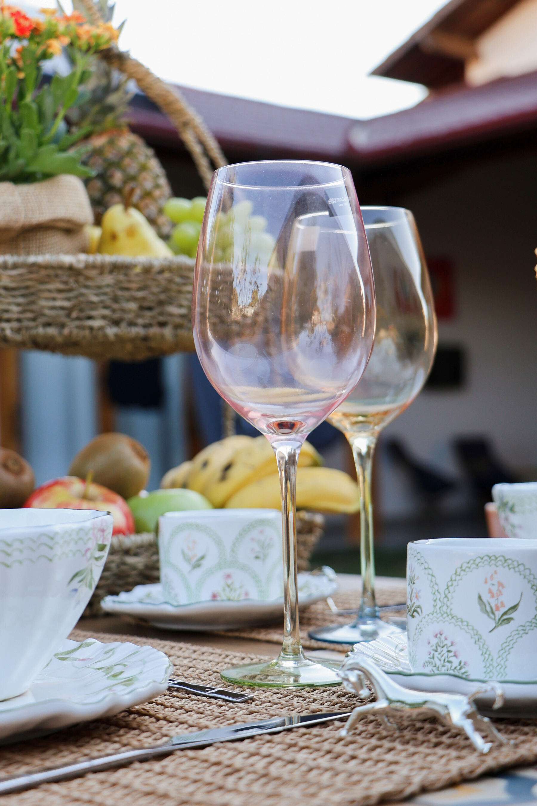 Jogo 4 Taças de Vidro p/ Vinho Burano 550ml, Fracalanza